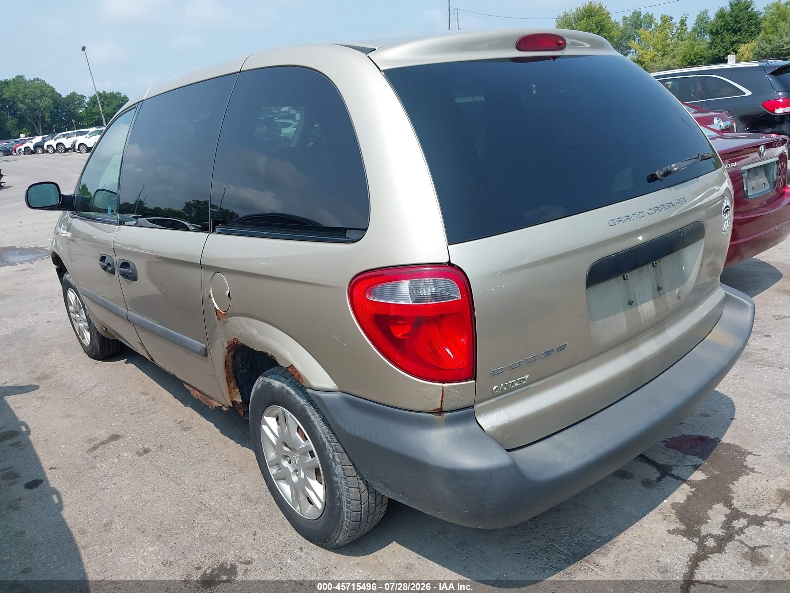 2006 Dodge Caravan Se Beige vin: 1D4GP25B86B719013