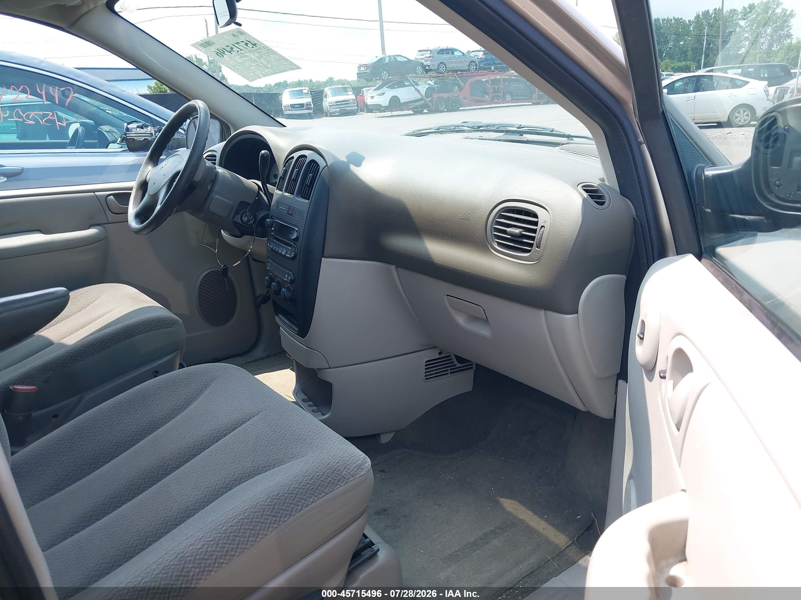 2006 Dodge Caravan Se Beige vin: 1D4GP25B86B719013