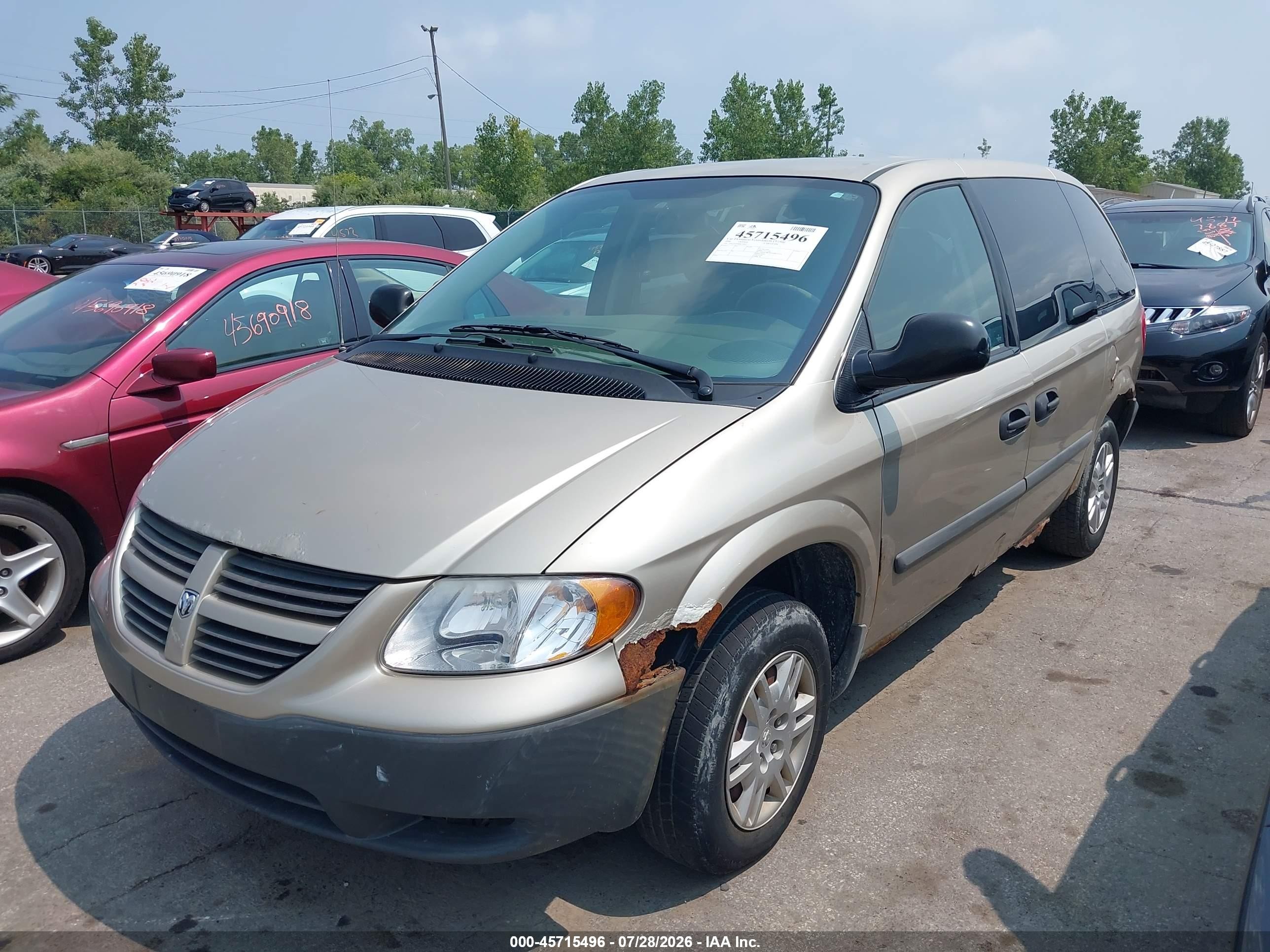 2006 Dodge Caravan Se Beige vin: 1D4GP25B86B719013