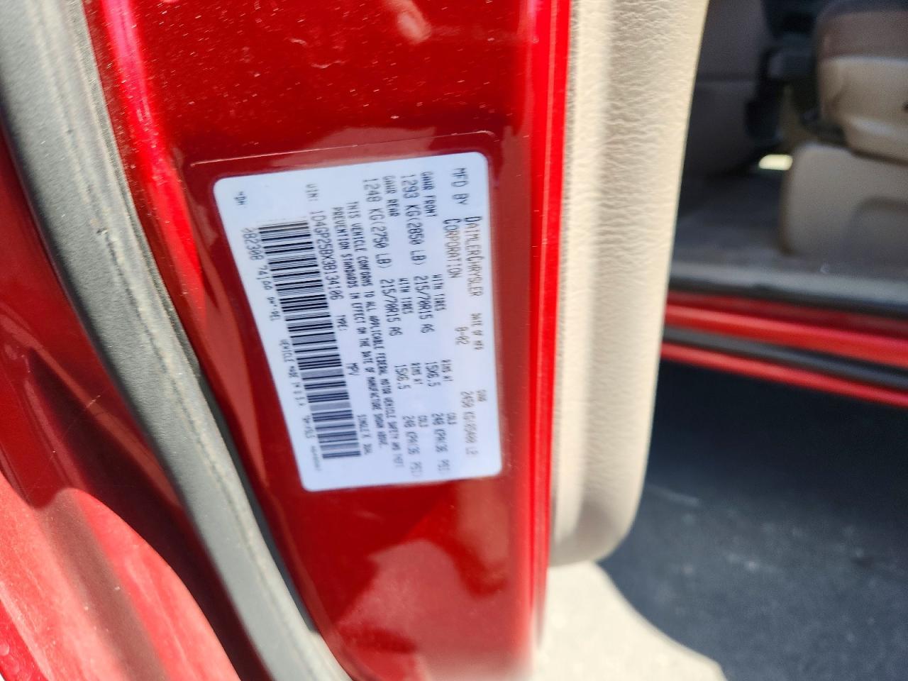 2003 Dodge Caravan Se Red vin: 1D4GP25BX3B134106