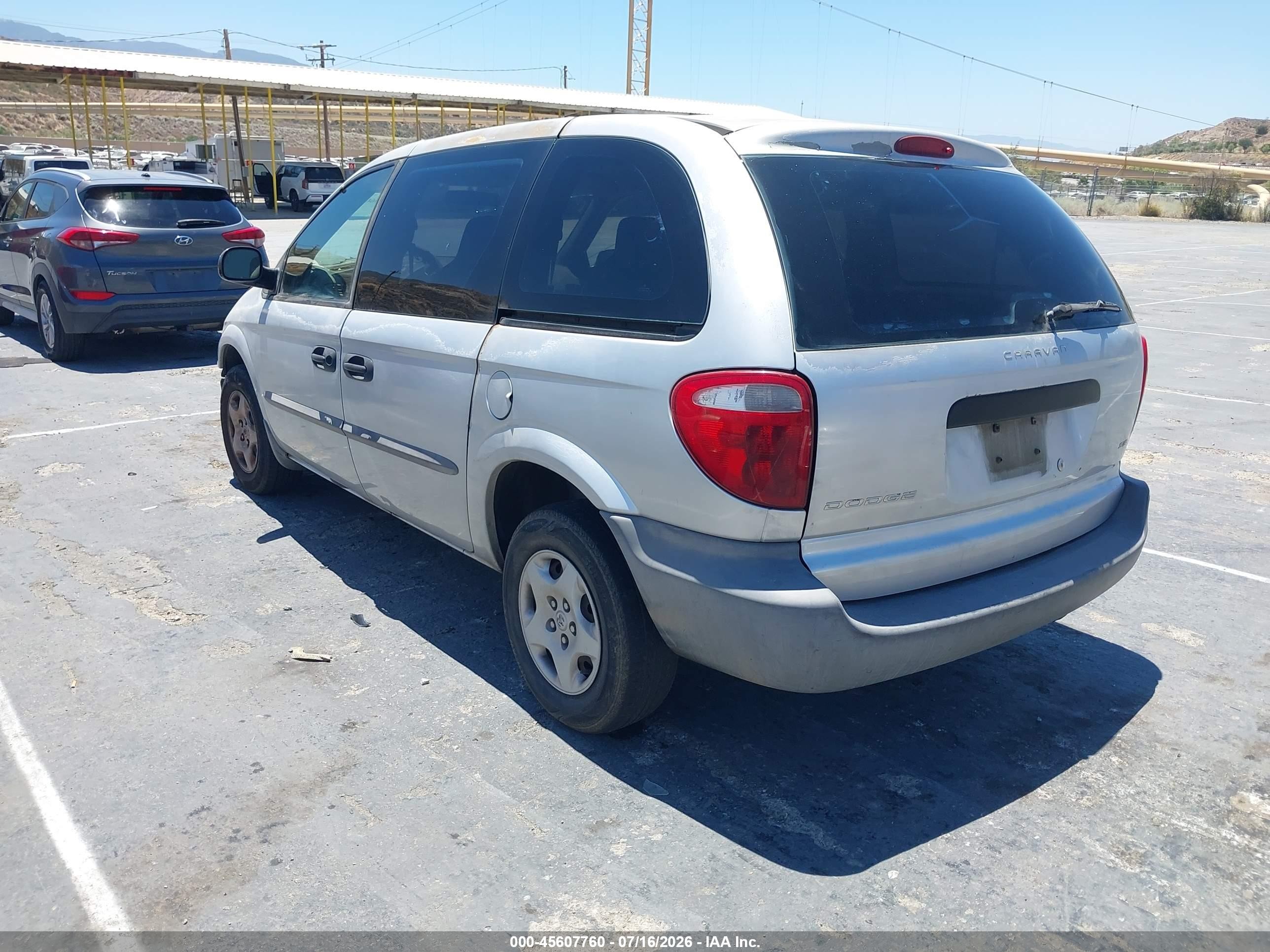 2003 Dodge Caravan Se Silver vin: 1D4GP25BX3B222492