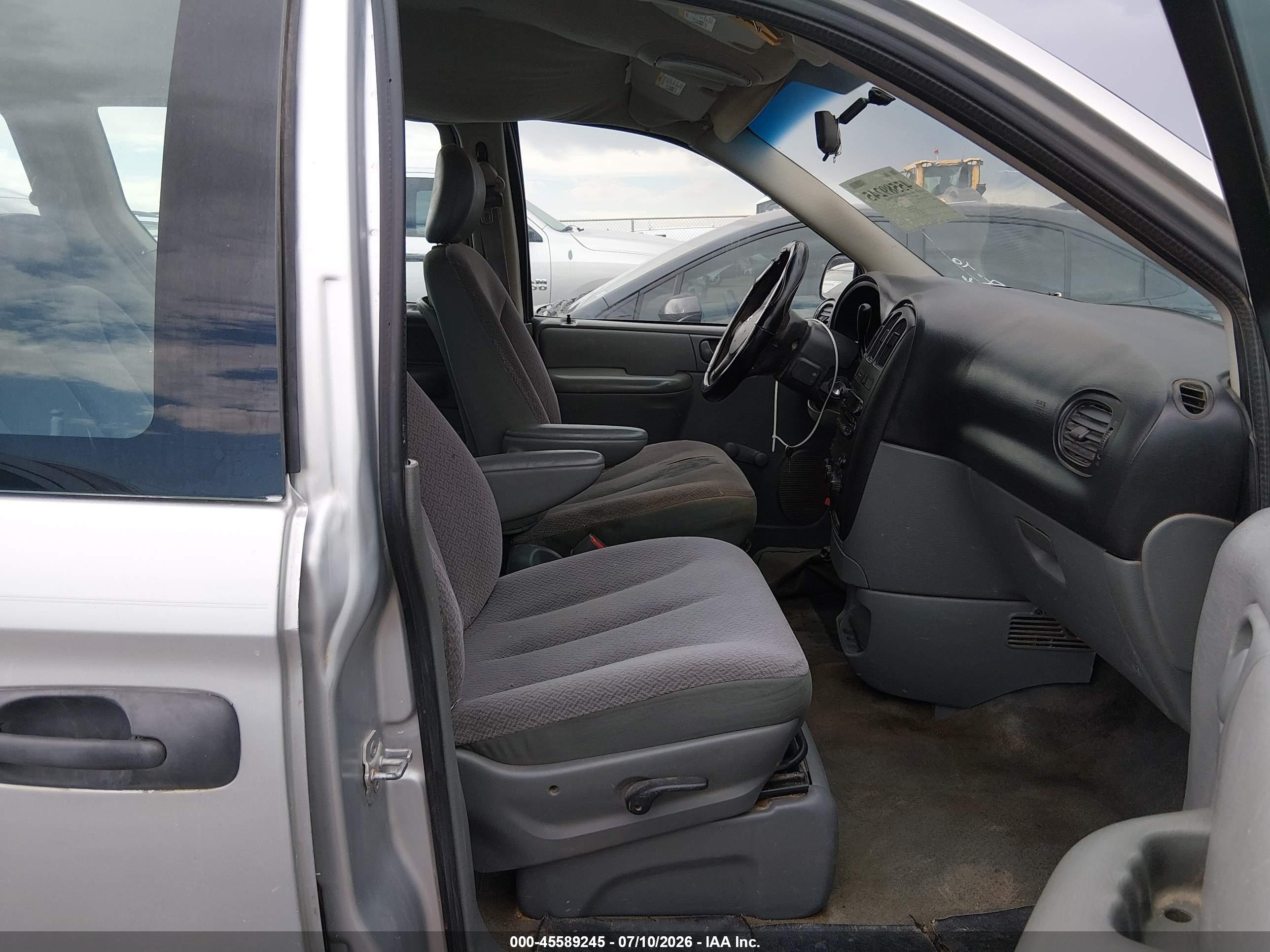 2007 Dodge Caravan Se Silver vin: 1D4GP25BX7B196241