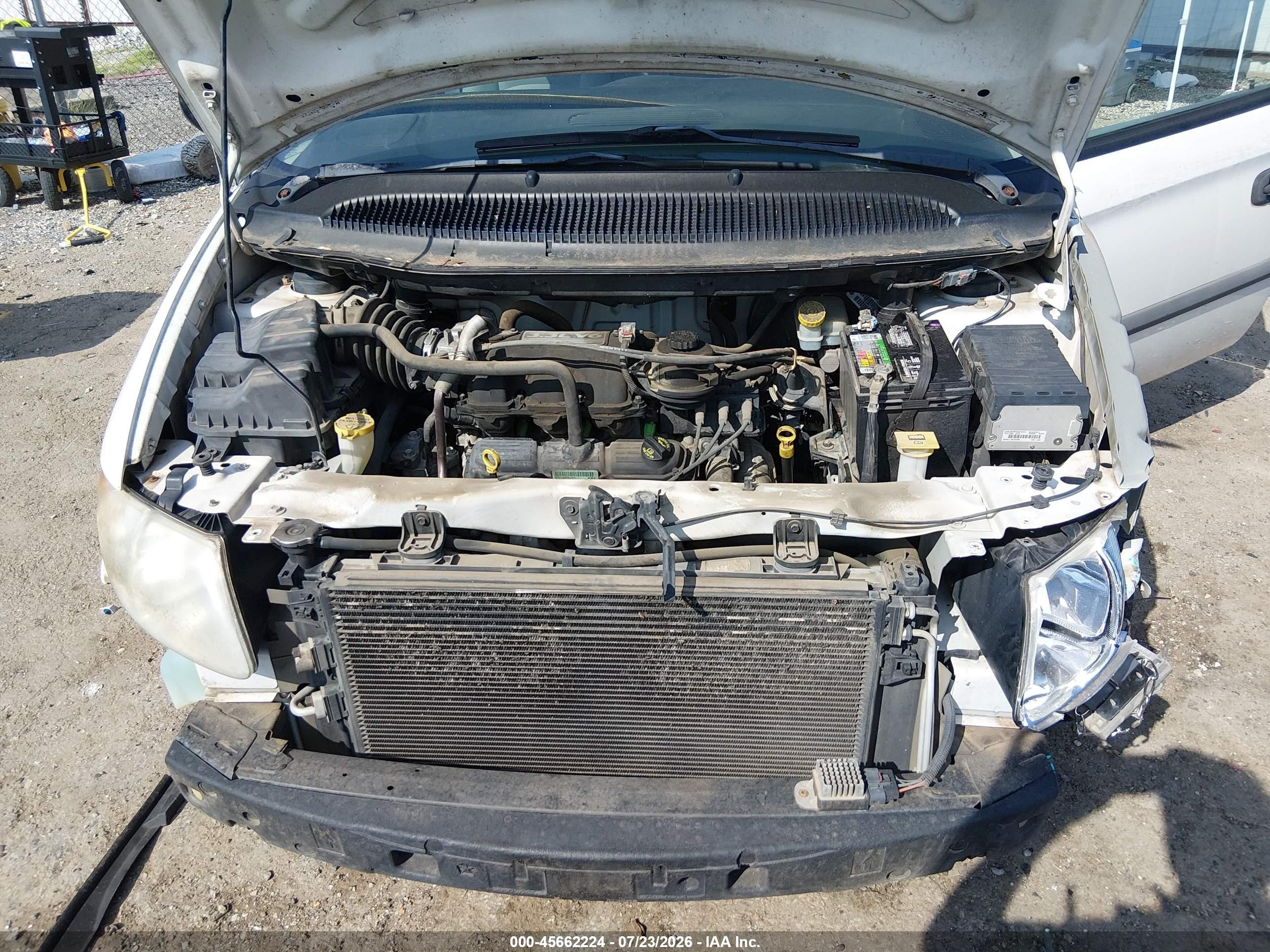 2007 Dodge Caravan Se White vin: 1D4GP25E07B247594