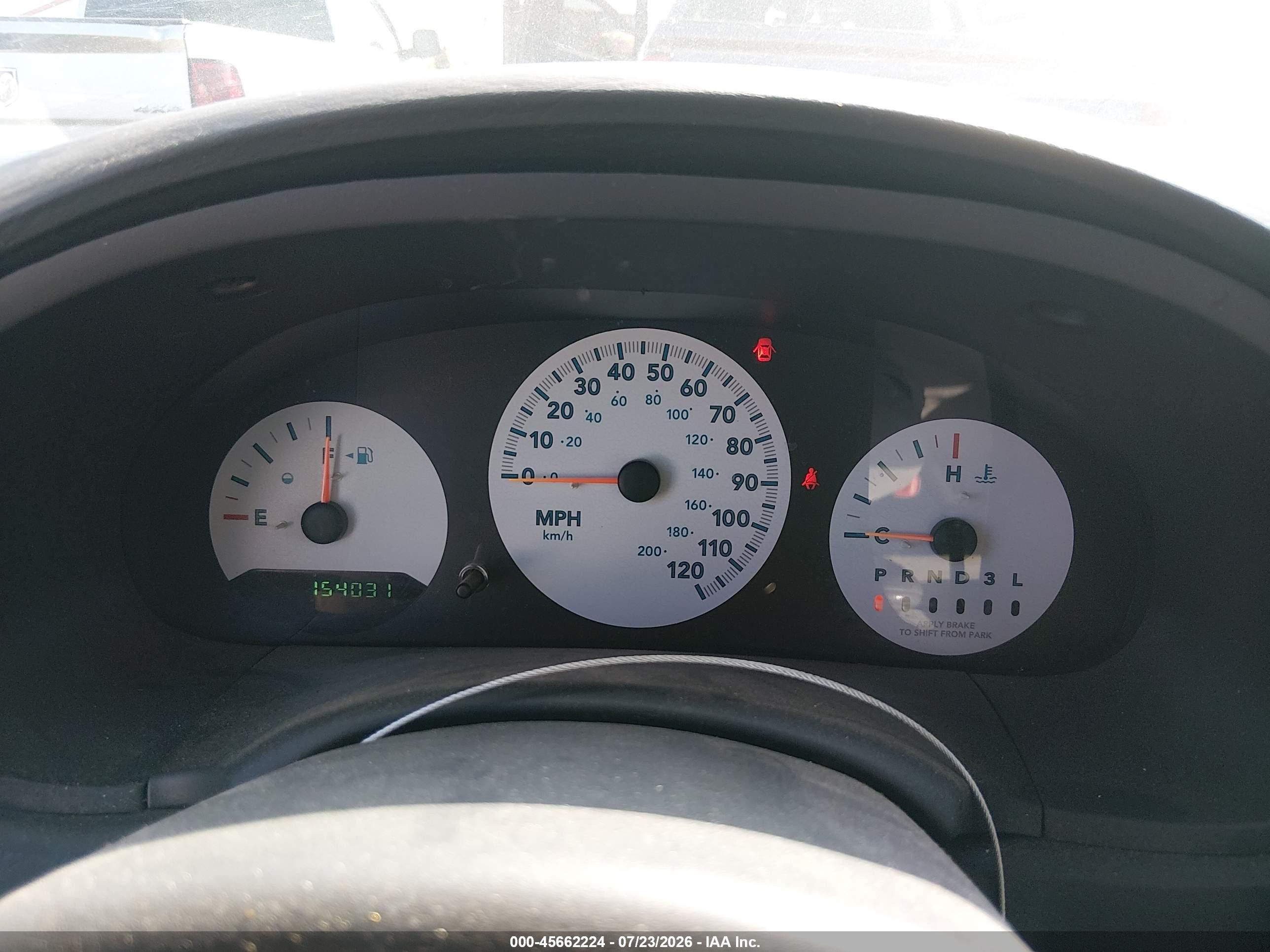 2007 Dodge Caravan Se White vin: 1D4GP25E07B247594
