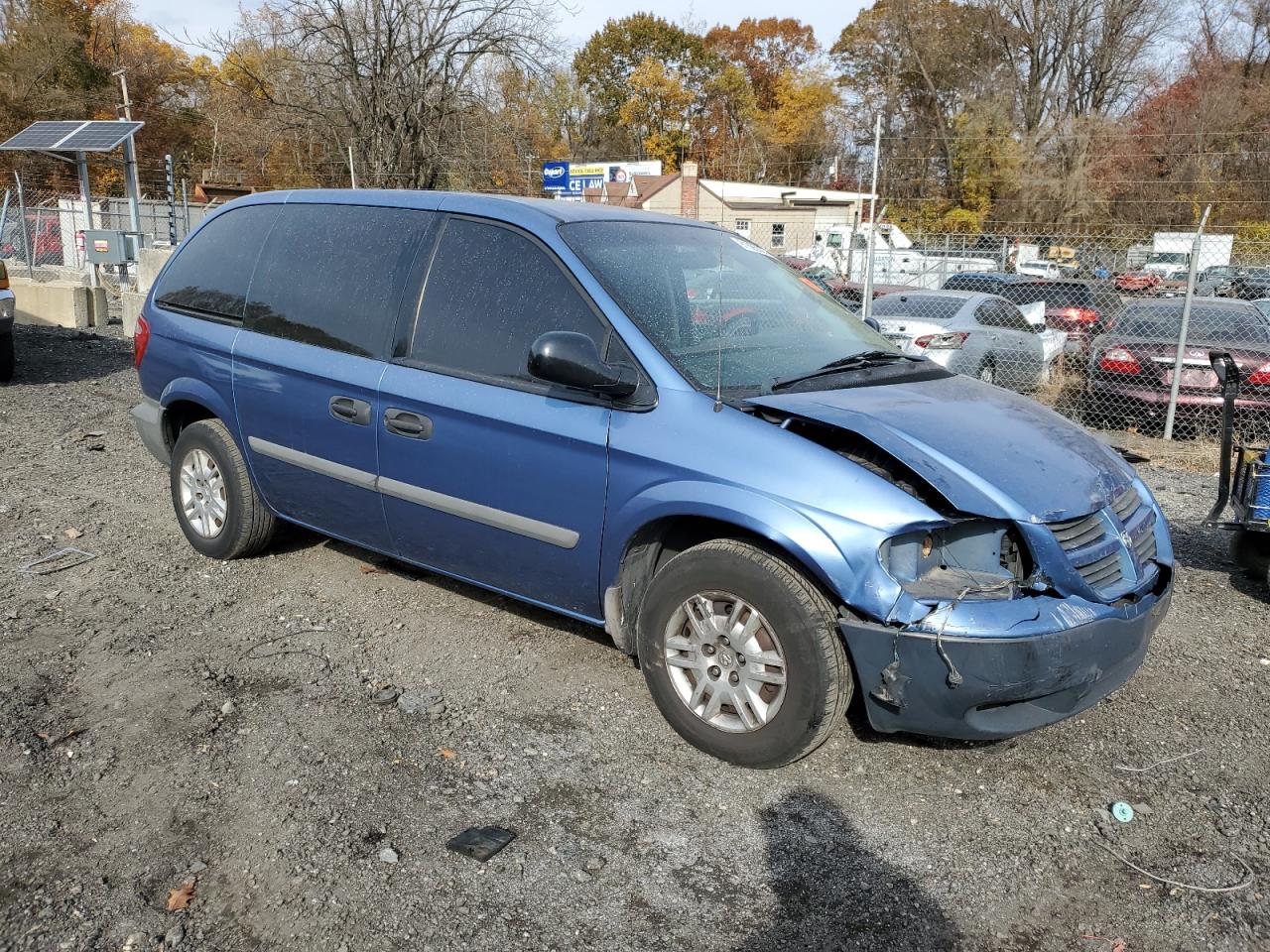 2007 Dodge Caravan Se Blue vin: 1D4GP25E27B209784