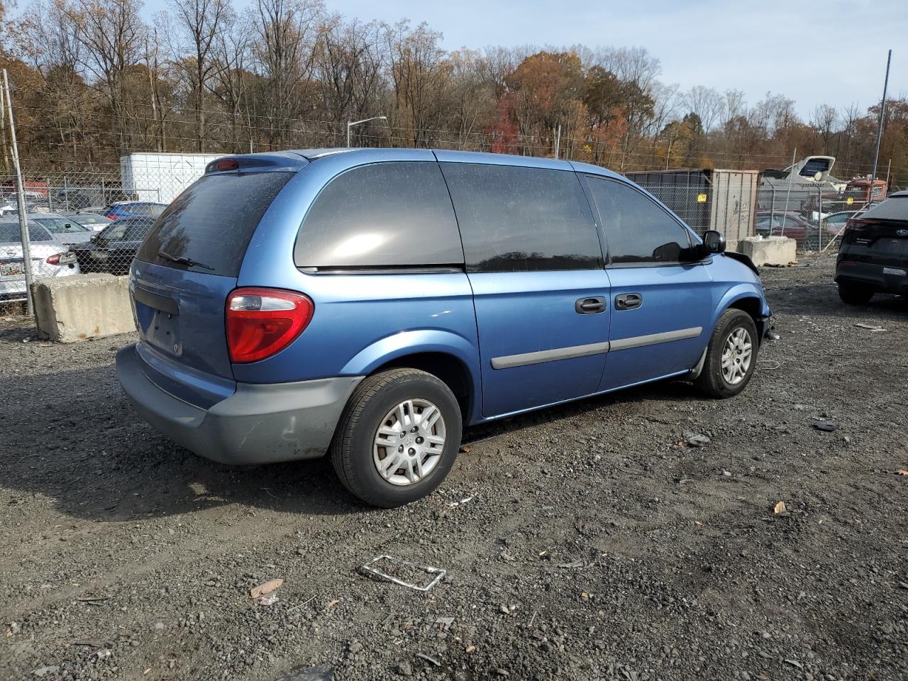 2007 Dodge Caravan Se Blue vin: 1D4GP25E27B209784
