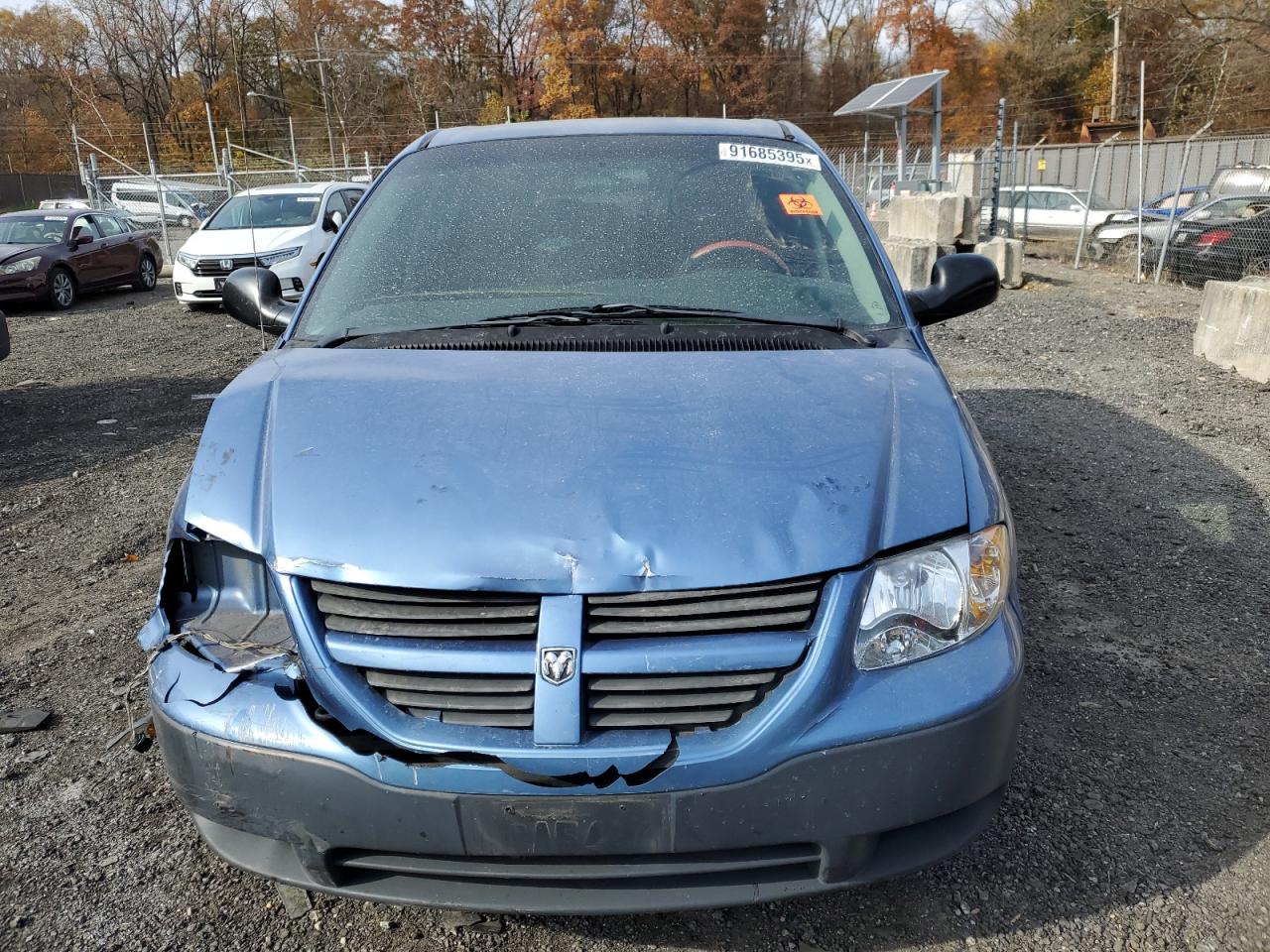 2007 Dodge Caravan Se Blue vin: 1D4GP25E27B209784