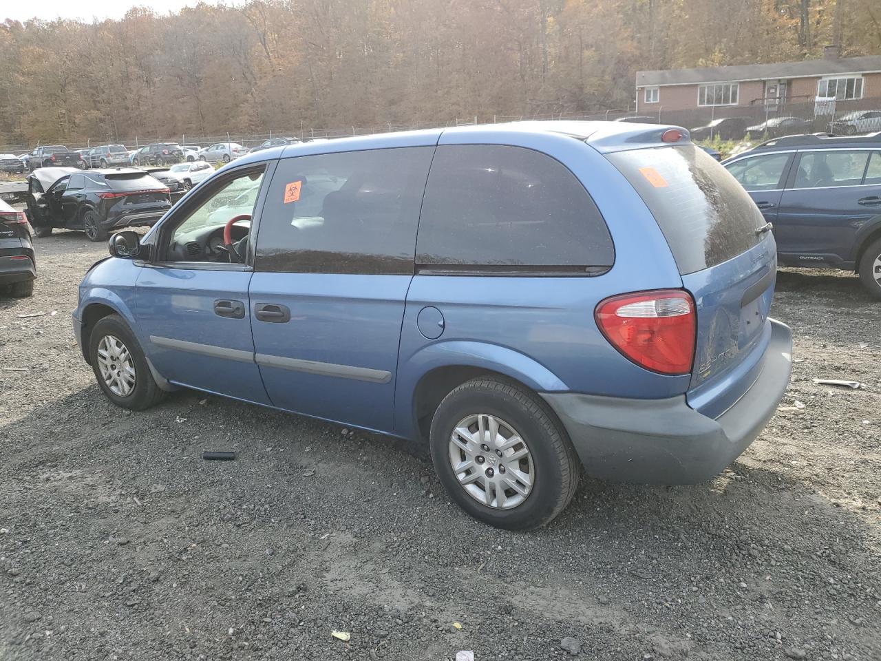 2007 Dodge Caravan Se Blue vin: 1D4GP25E27B209784