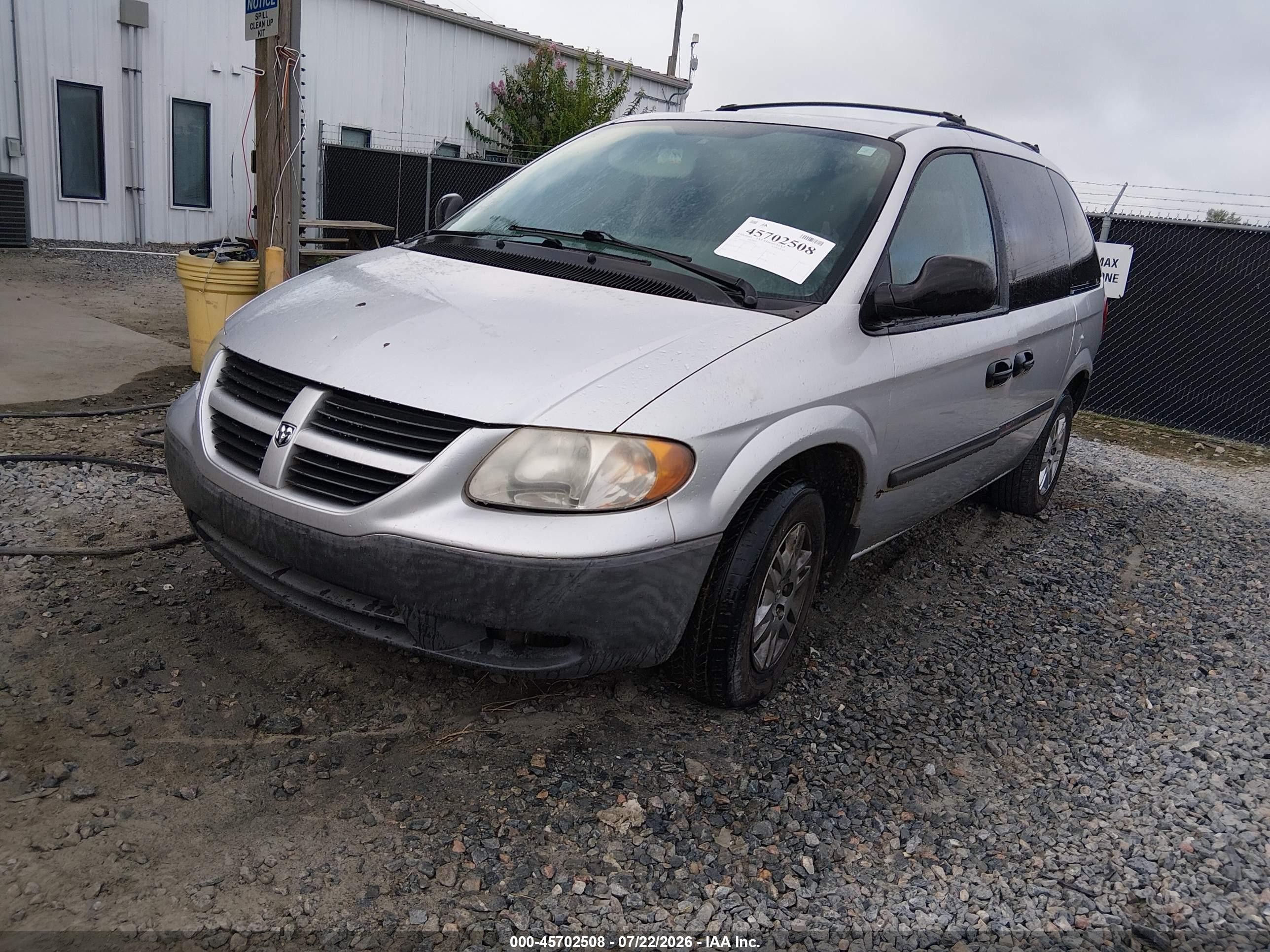 2007 Dodge Caravan Se Light Blue vin: 1D4GP25E47B235464