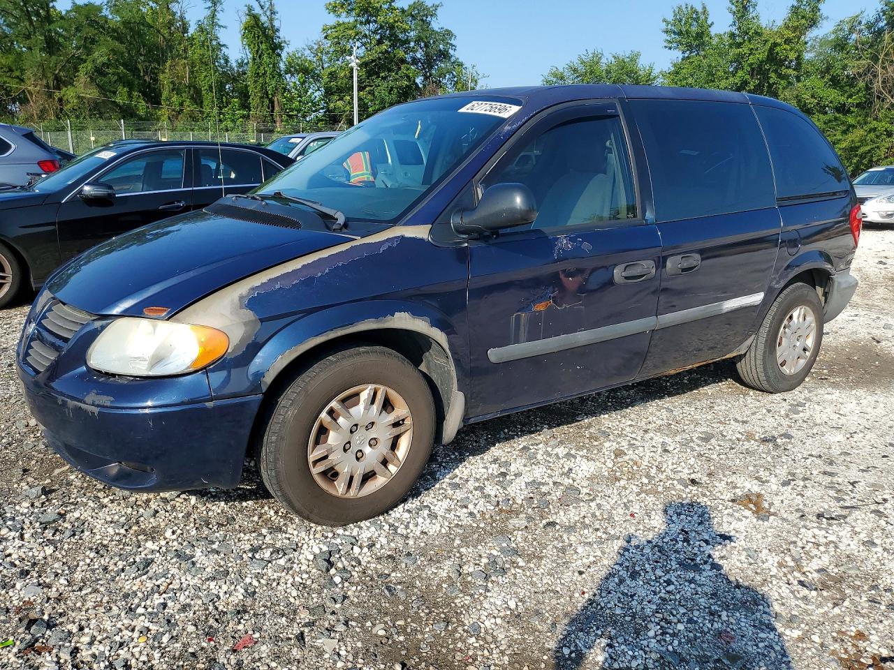 2006 Dodge Caravan Se Blue vin: 1D4GP25E76B664029
