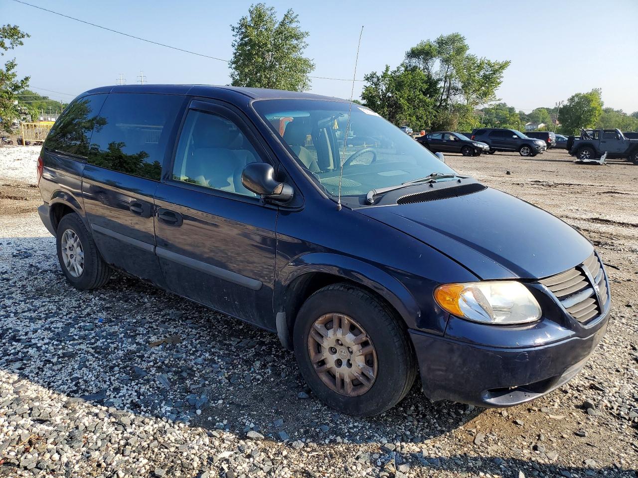 2006 Dodge Caravan Se Blue vin: 1D4GP25E76B664029