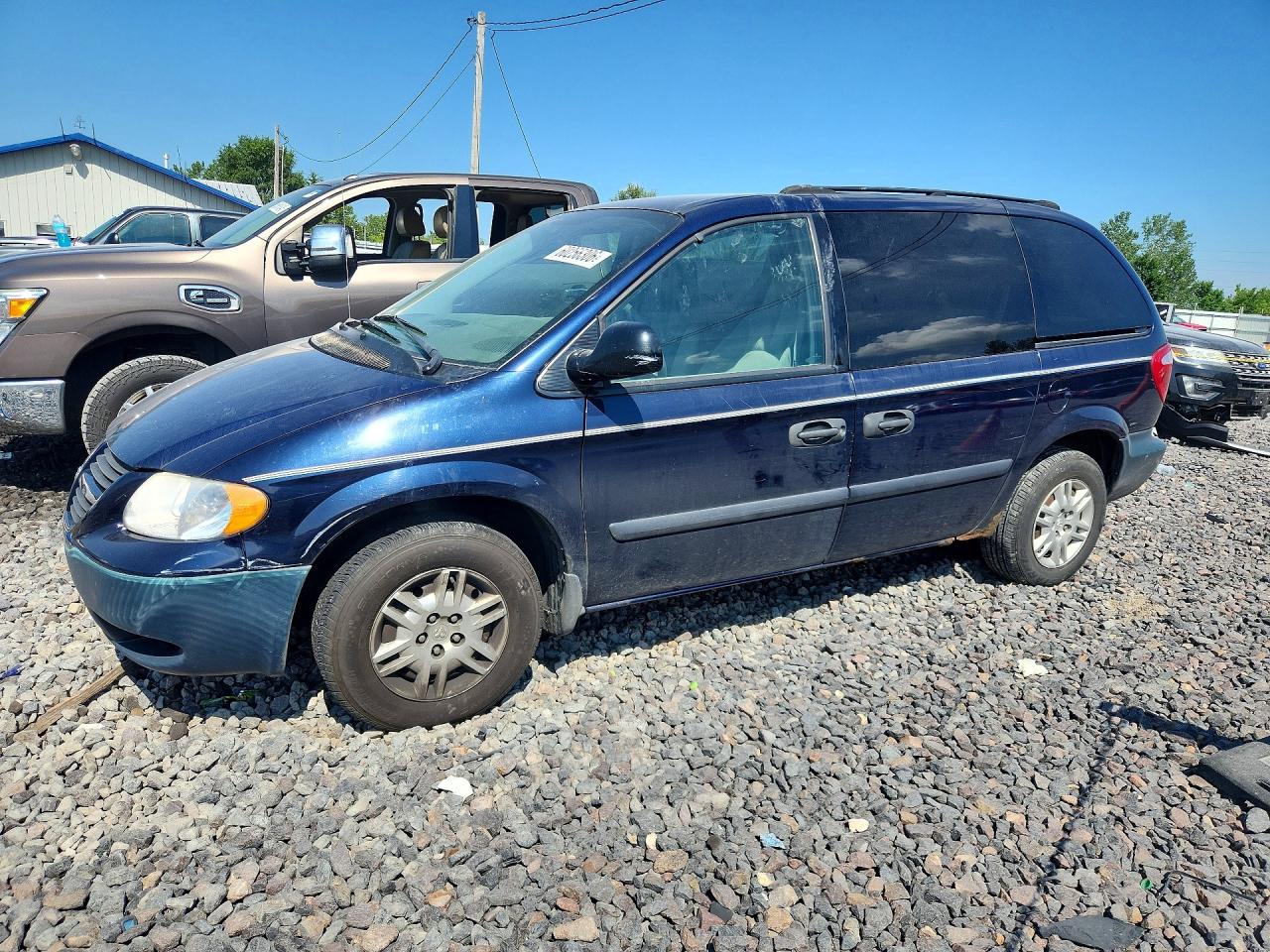 2005 Dodge Caravan Se Blue vin: 1D4GP25R05B149780