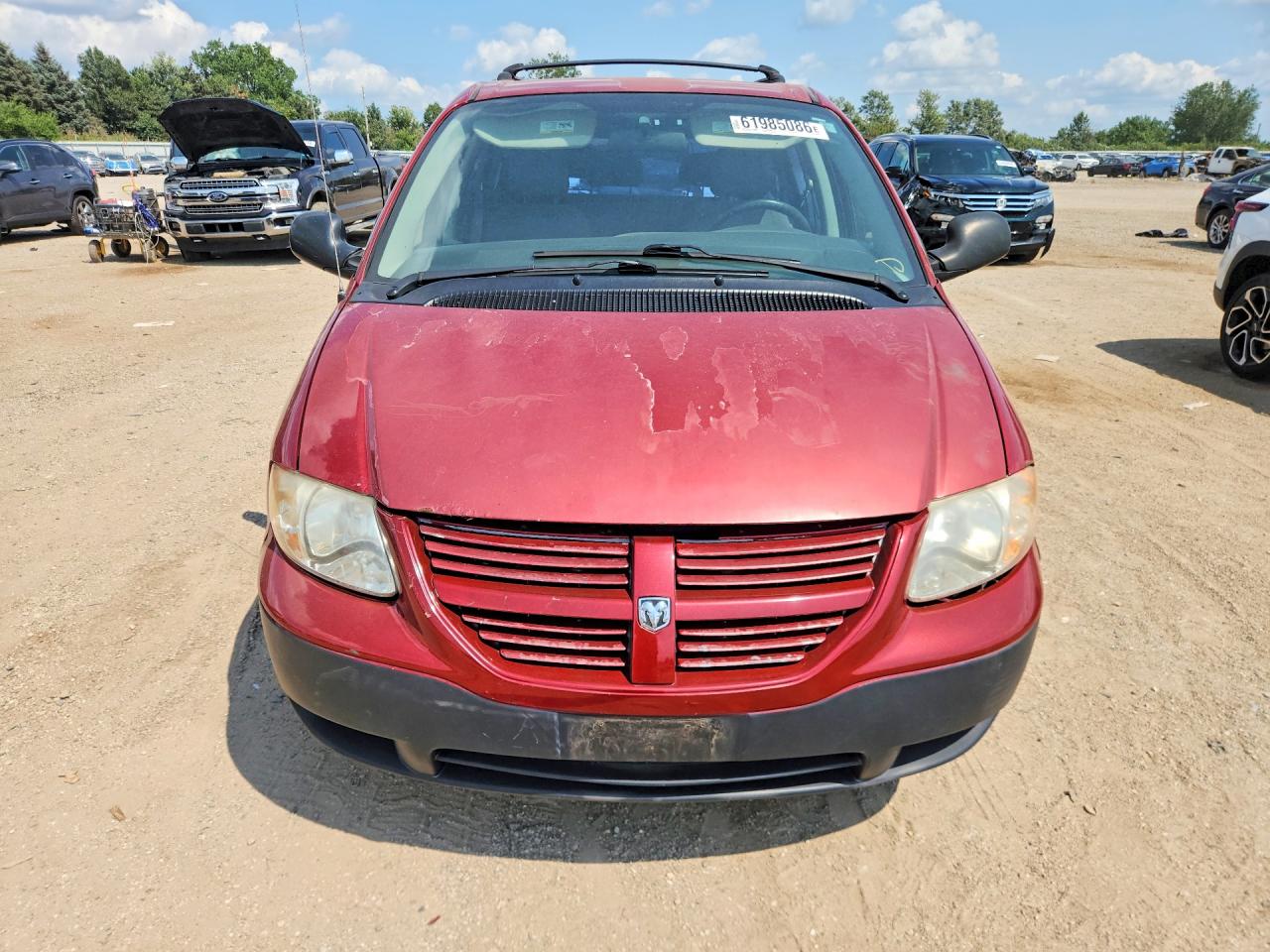 2006 Dodge Caravan Se Red vin: 1D4GP25R06B580296