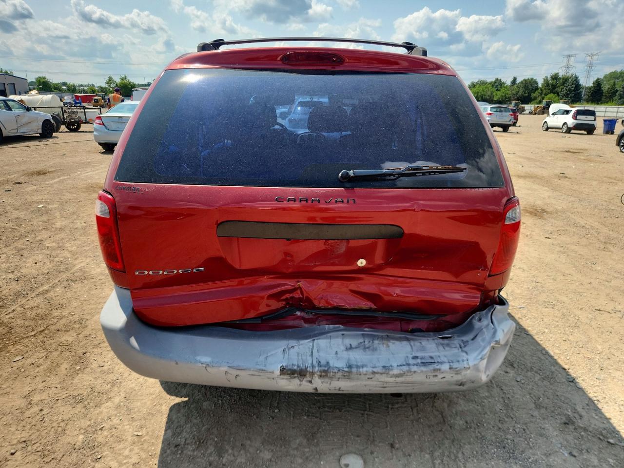 2006 Dodge Caravan Se Red vin: 1D4GP25R06B580296