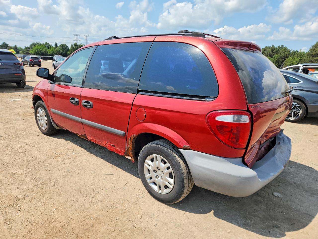 2006 Dodge Caravan Se Red vin: 1D4GP25R06B580296