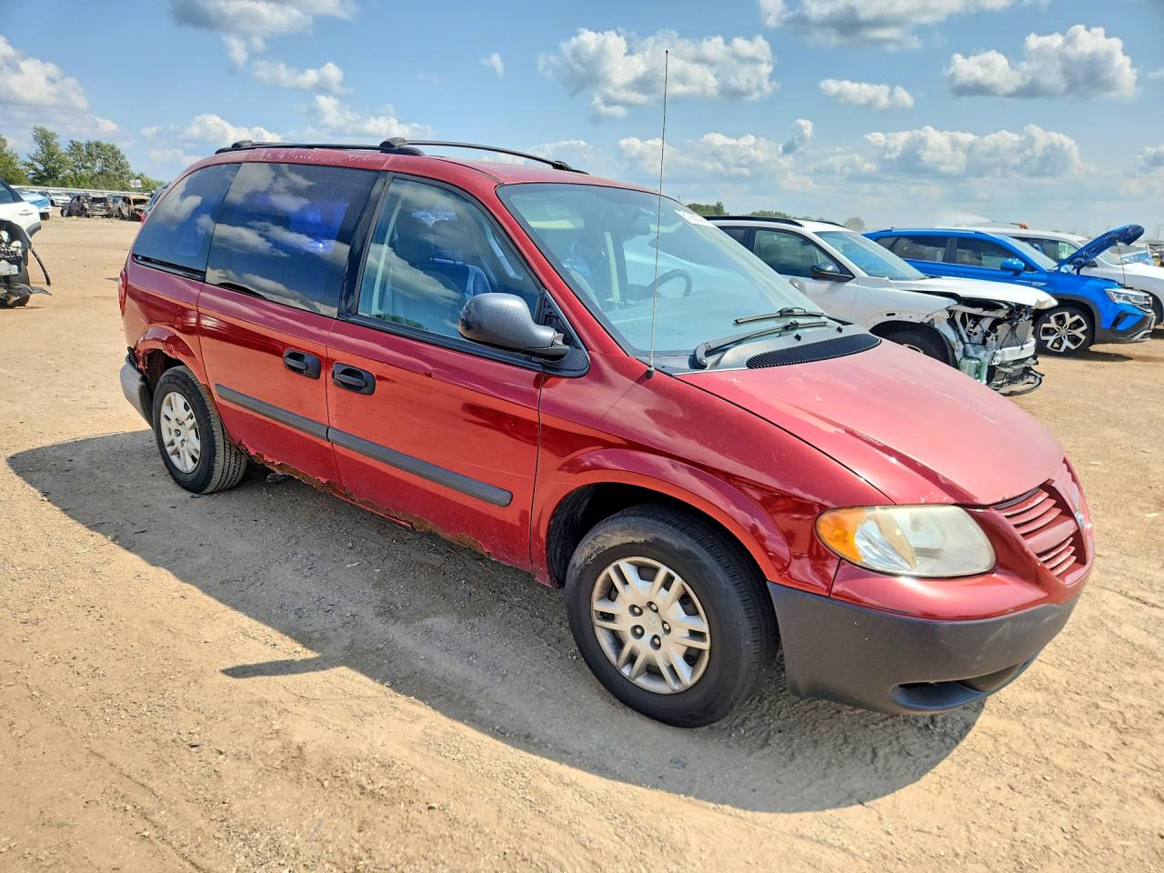 2006 Dodge Caravan Se Red vin: 1D4GP25R06B580296