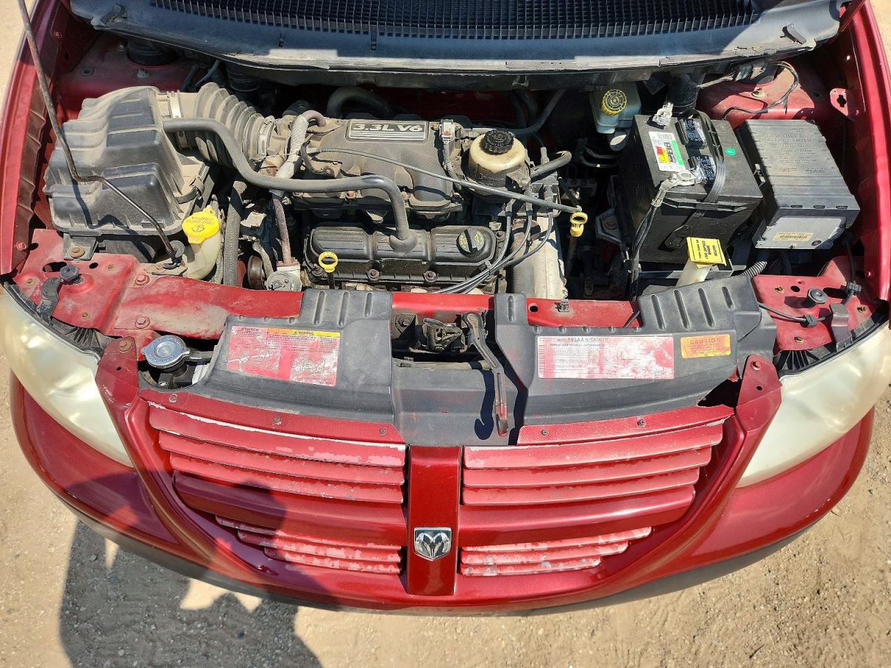 2006 Dodge Caravan Se Red vin: 1D4GP25R06B580296
