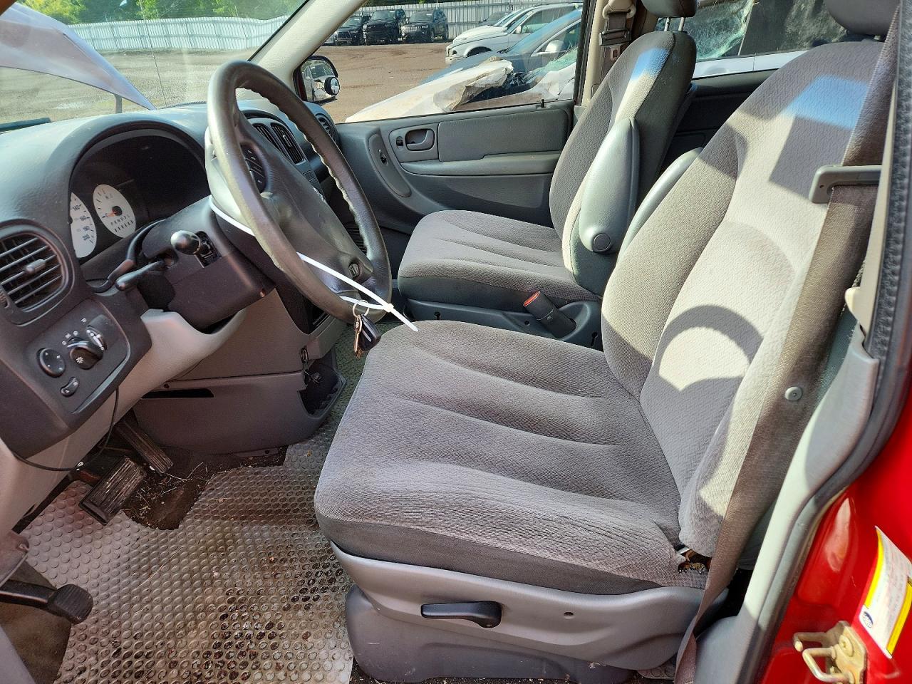 2007 Dodge Caravan Se Red vin: 1D4GP25R07B132206