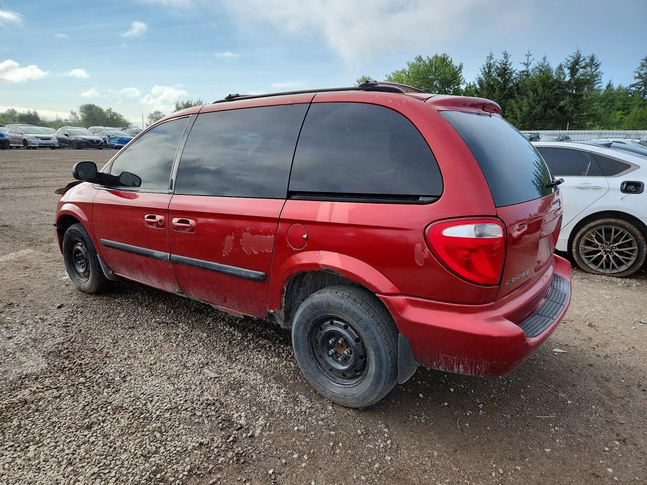 2007 Dodge Caravan Se Red vin: 1D4GP25R07B132206