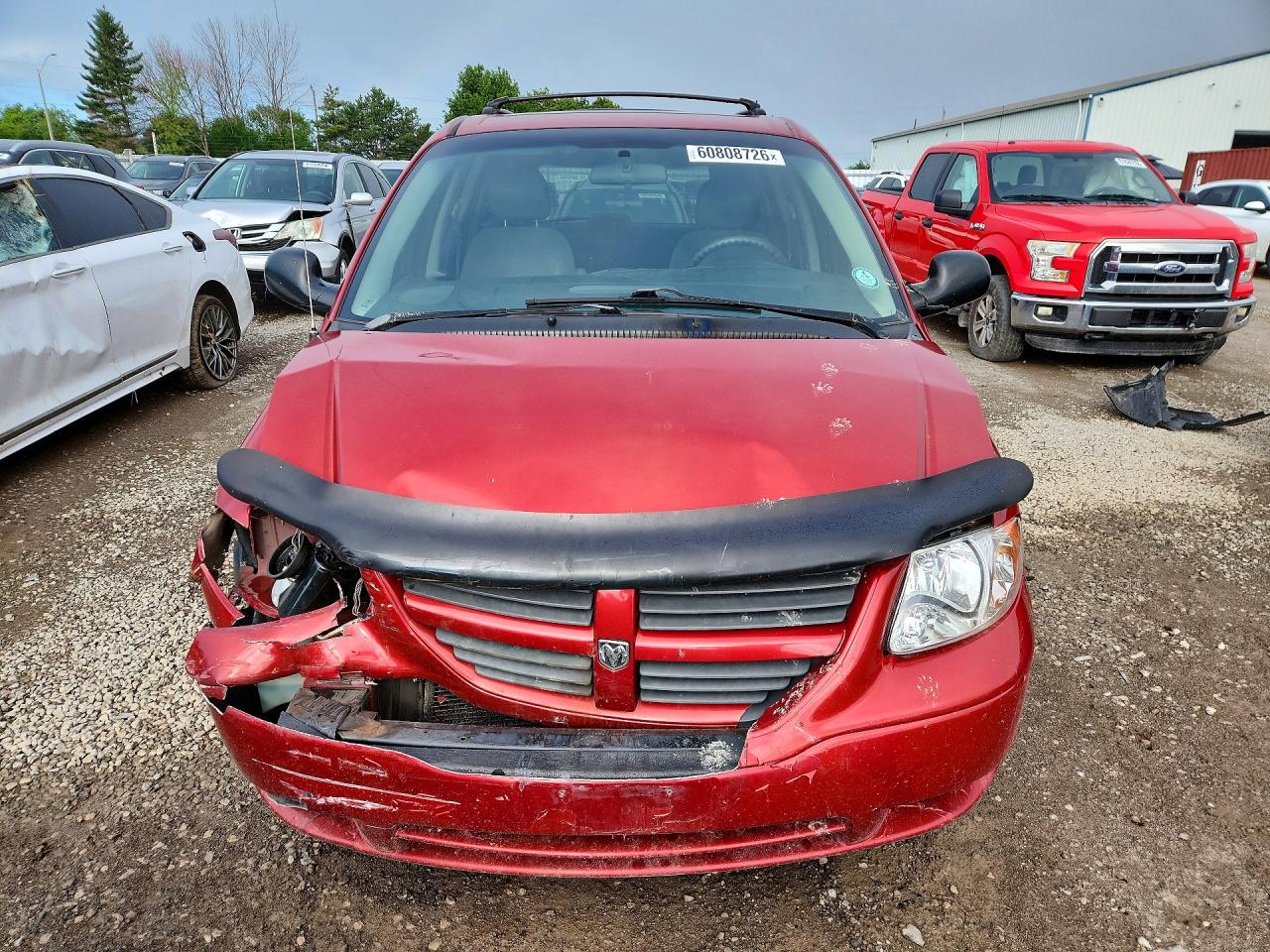 2007 Dodge Caravan Se Red vin: 1D4GP25R07B132206