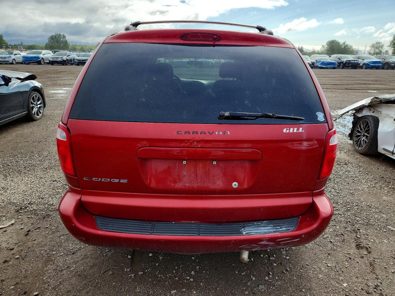 2007 Dodge Caravan Se Red vin: 1D4GP25R07B132206