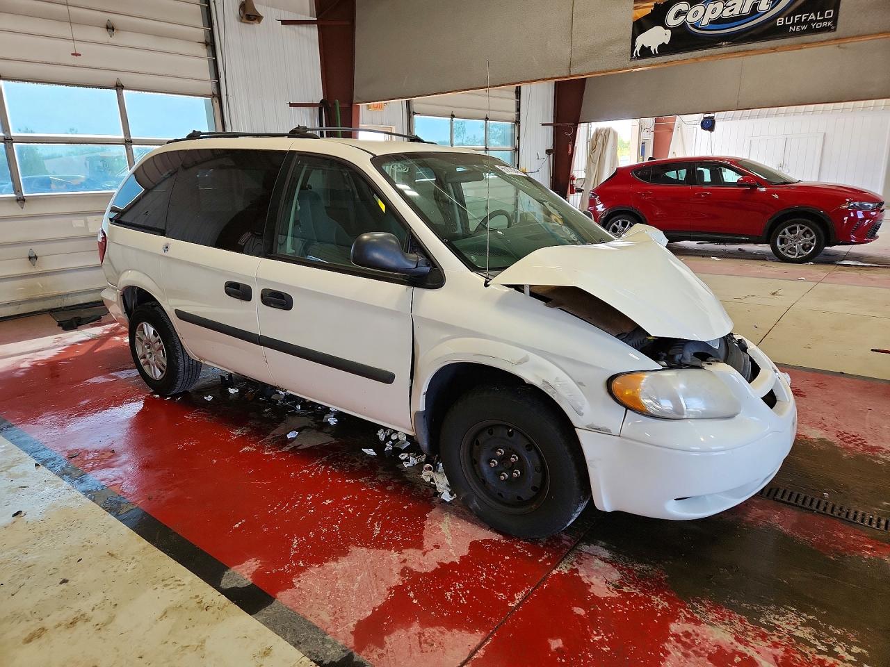 2005 Dodge Caravan Se White vin: 1D4GP25R15B336462