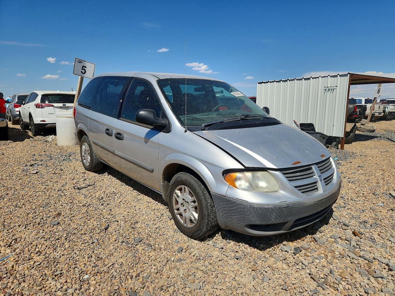 2006 Dodge Caravan Se Gray vin: 1D4GP25R16B713633