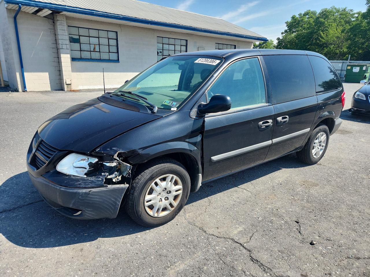 2006 Dodge Caravan Se Black vin: 1D4GP25R26B741750