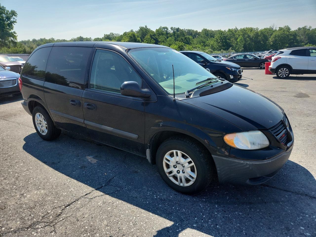 2006 Dodge Caravan Se Black vin: 1D4GP25R26B741750