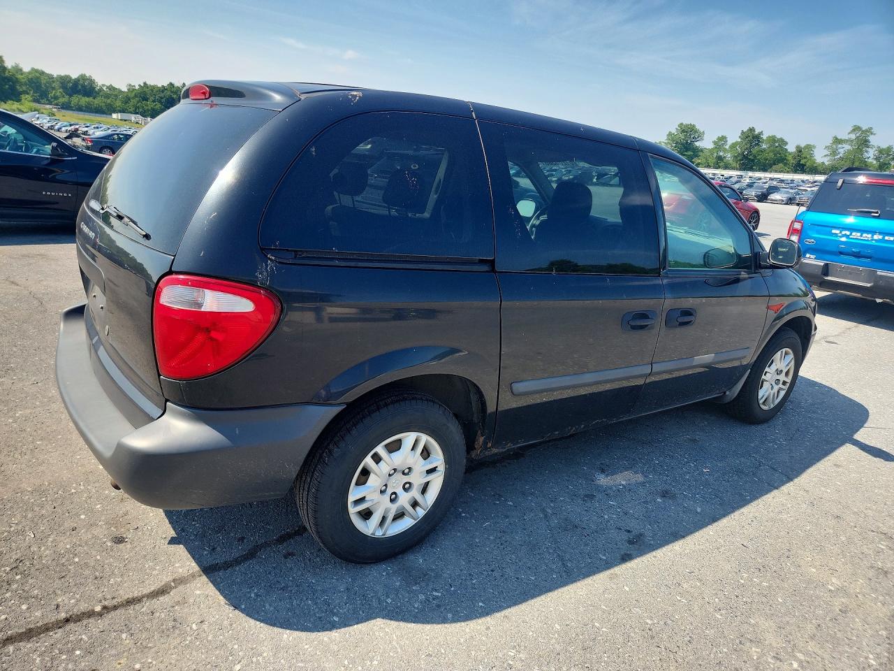 2006 Dodge Caravan Se Black vin: 1D4GP25R26B741750