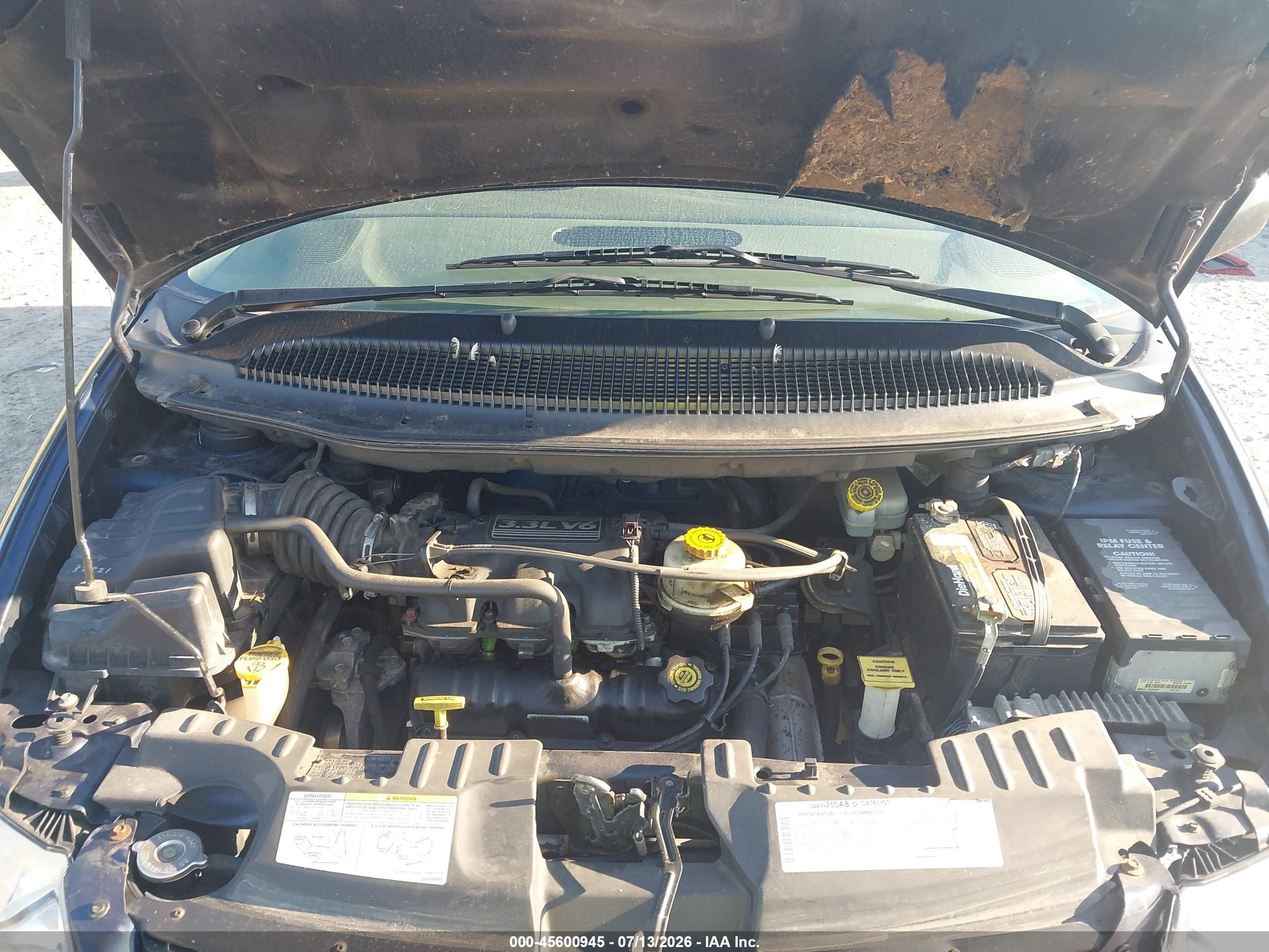 2003 Dodge Caravan Se Blue vin: 1D4GP25R33B290629