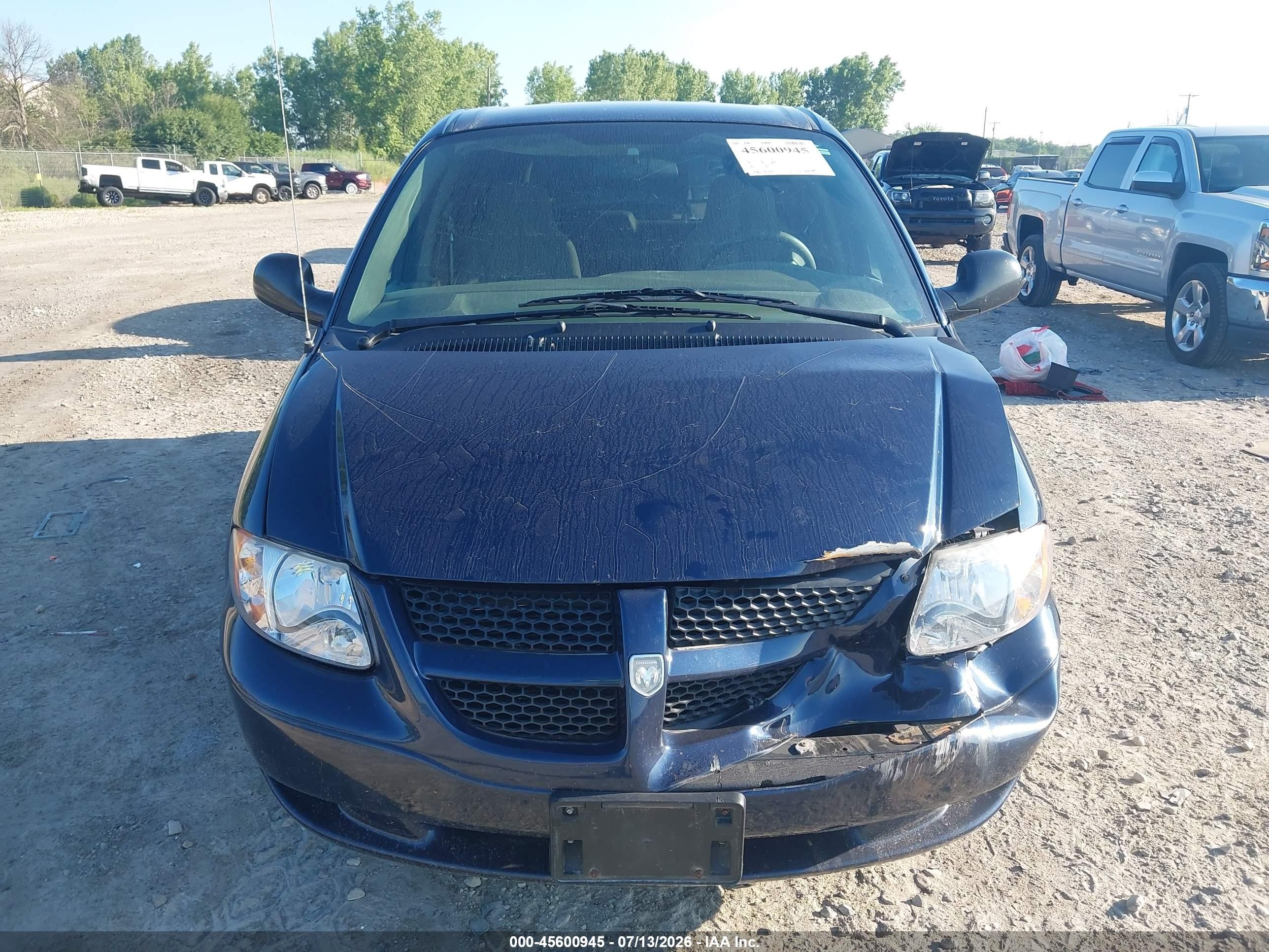 2003 Dodge Caravan Se Blue vin: 1D4GP25R33B290629