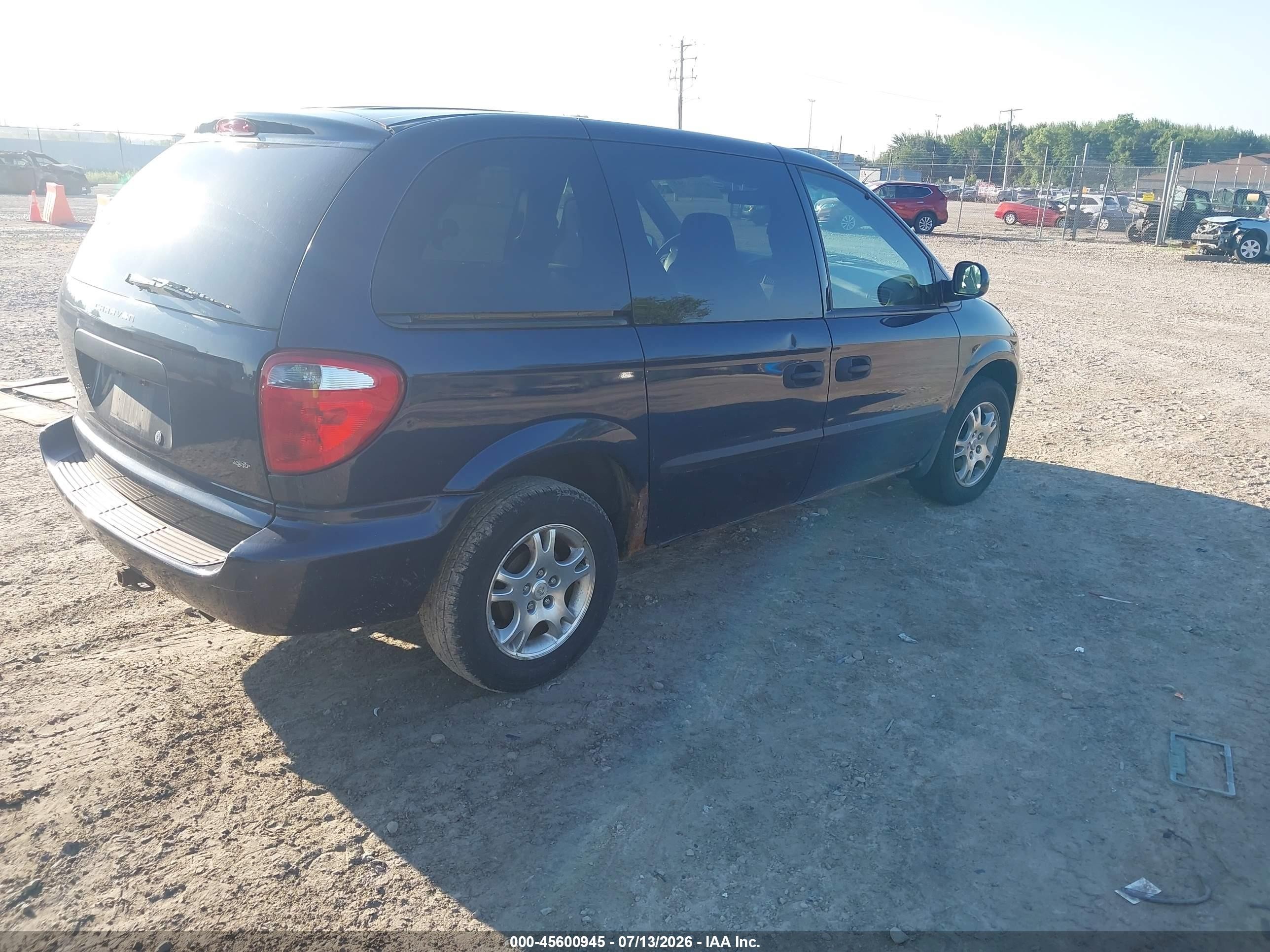 2003 Dodge Caravan Se Blue vin: 1D4GP25R33B290629