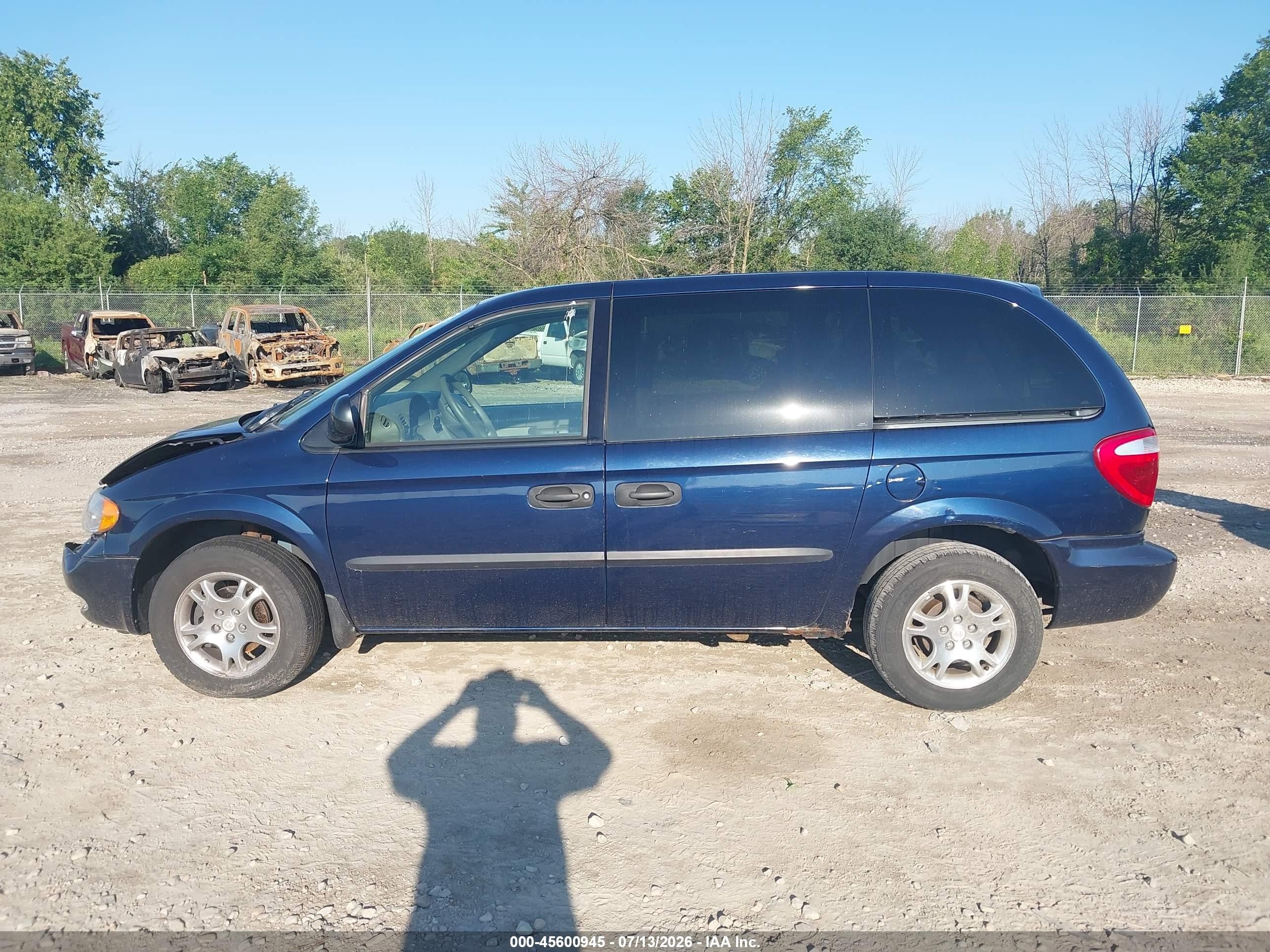 2003 Dodge Caravan Se Blue vin: 1D4GP25R33B290629