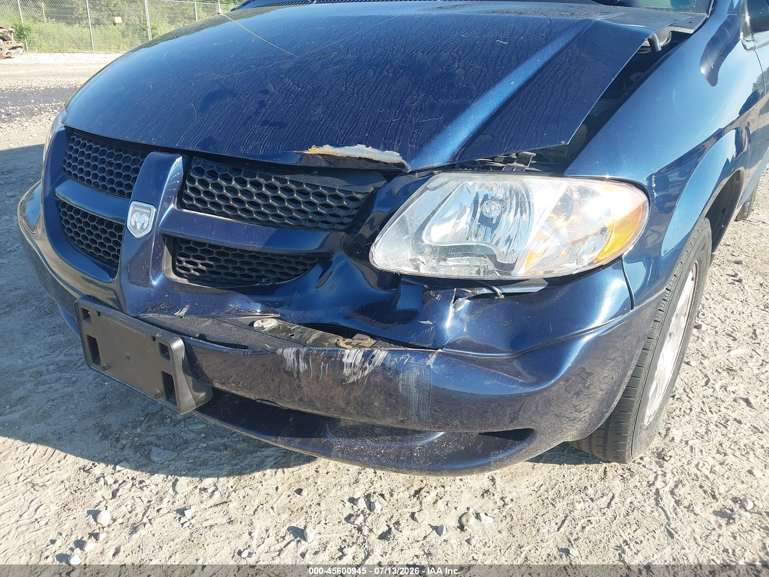 2003 Dodge Caravan Se Blue vin: 1D4GP25R33B290629