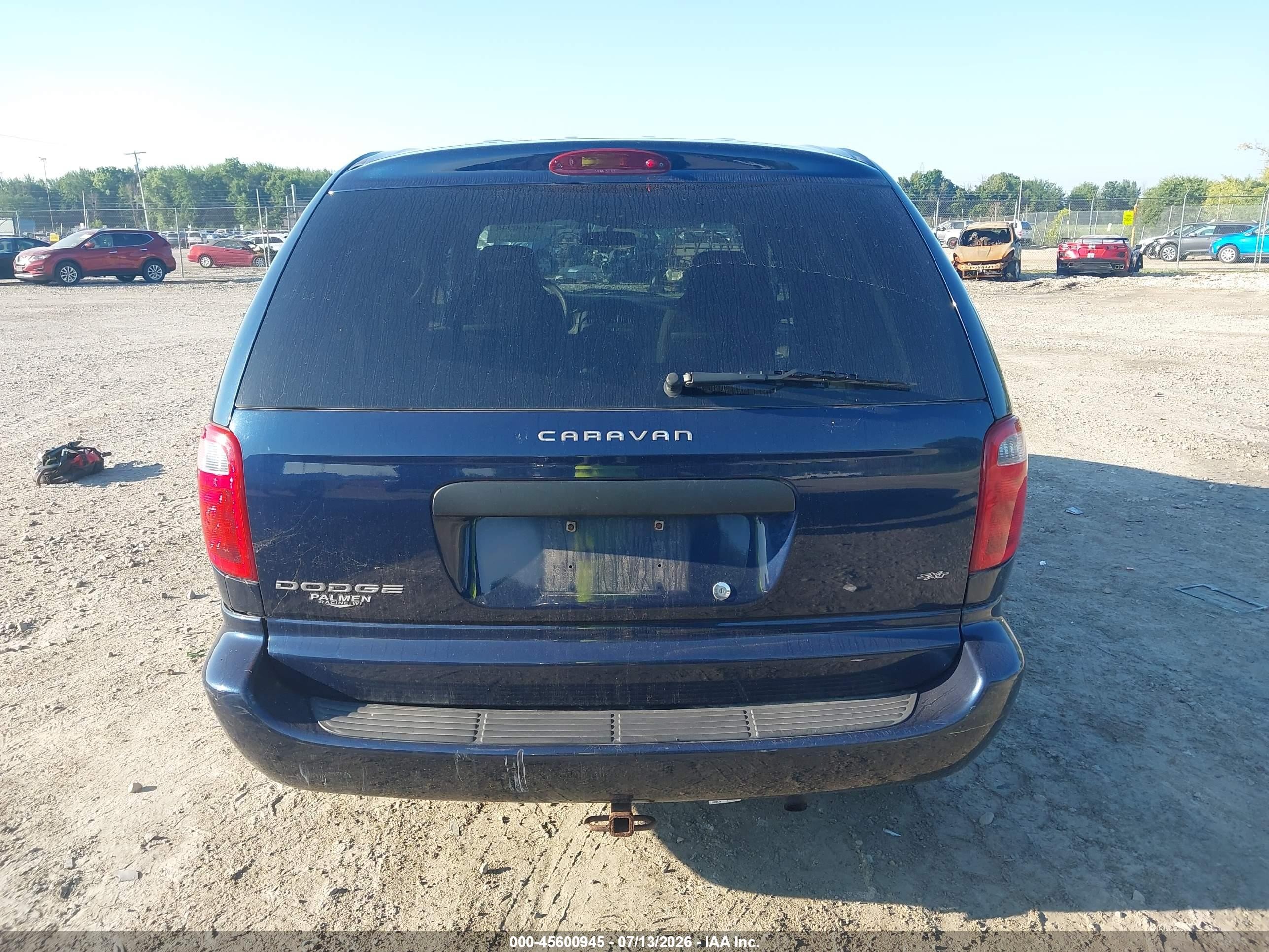 2003 Dodge Caravan Se Blue vin: 1D4GP25R33B290629