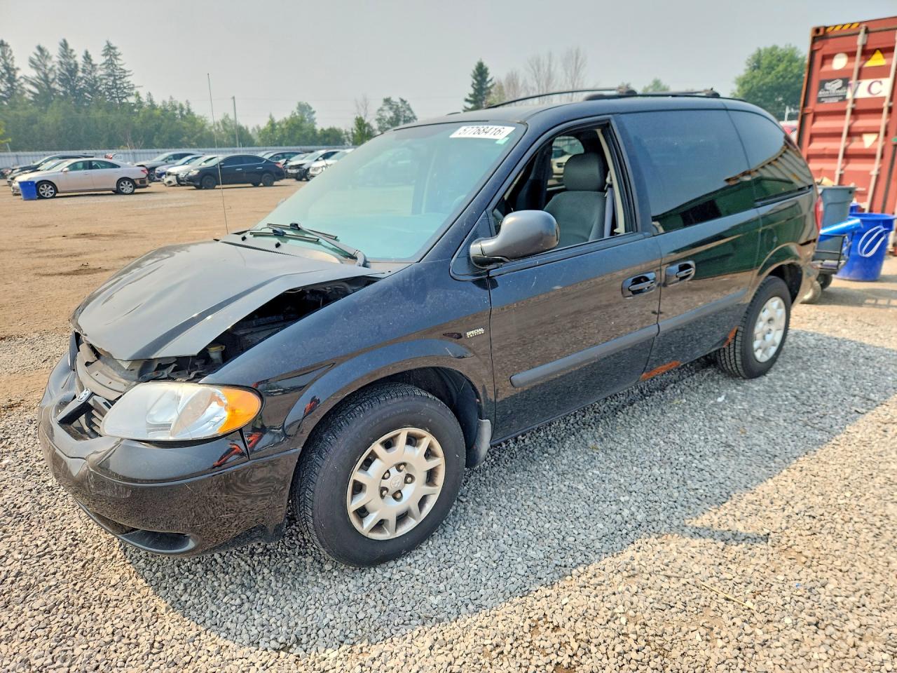 2005 Dodge Caravan Se Black vin: 1D4GP25R35B412974