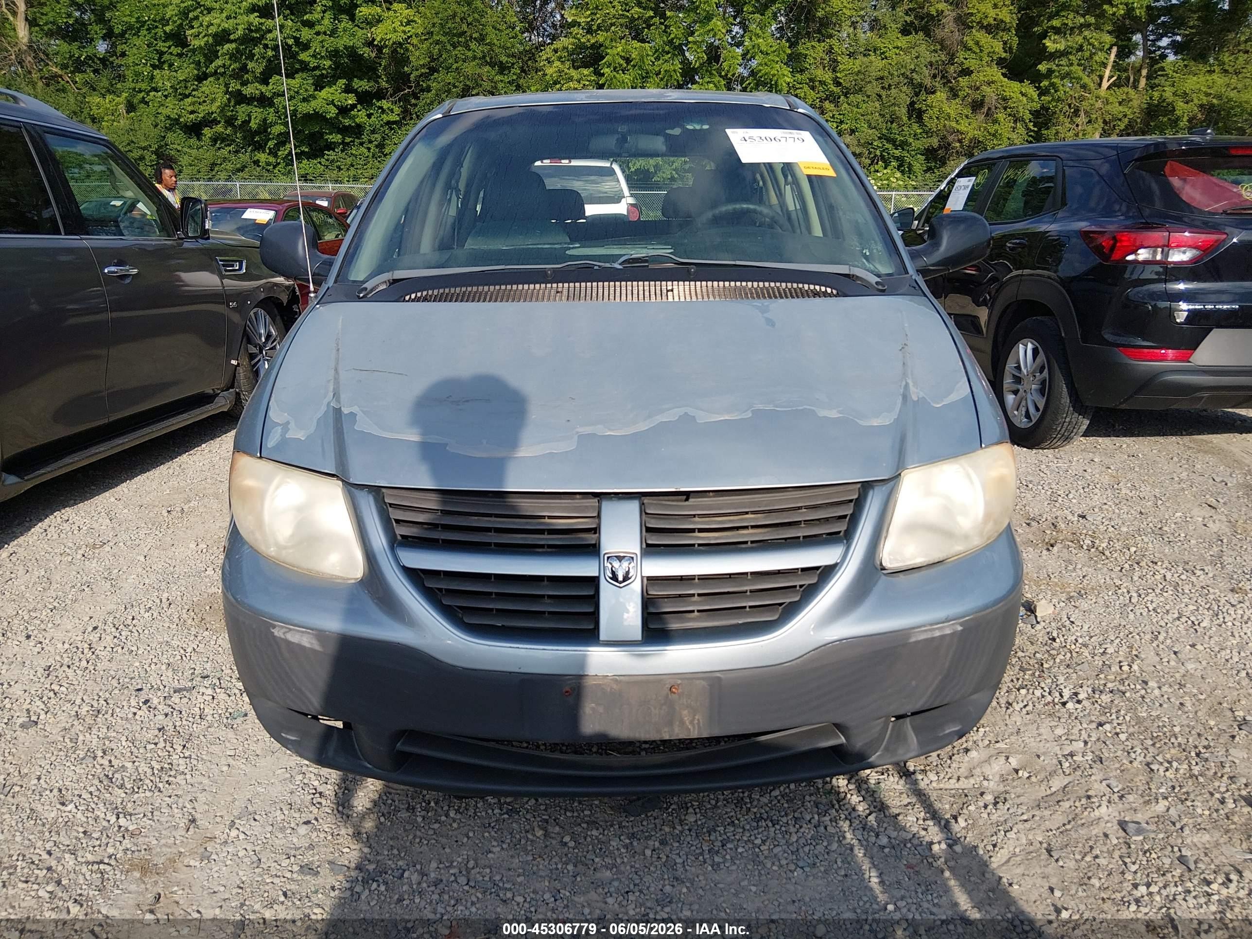2006 Dodge Caravan Se Light Blue vin: 1D4GP25R46B626552