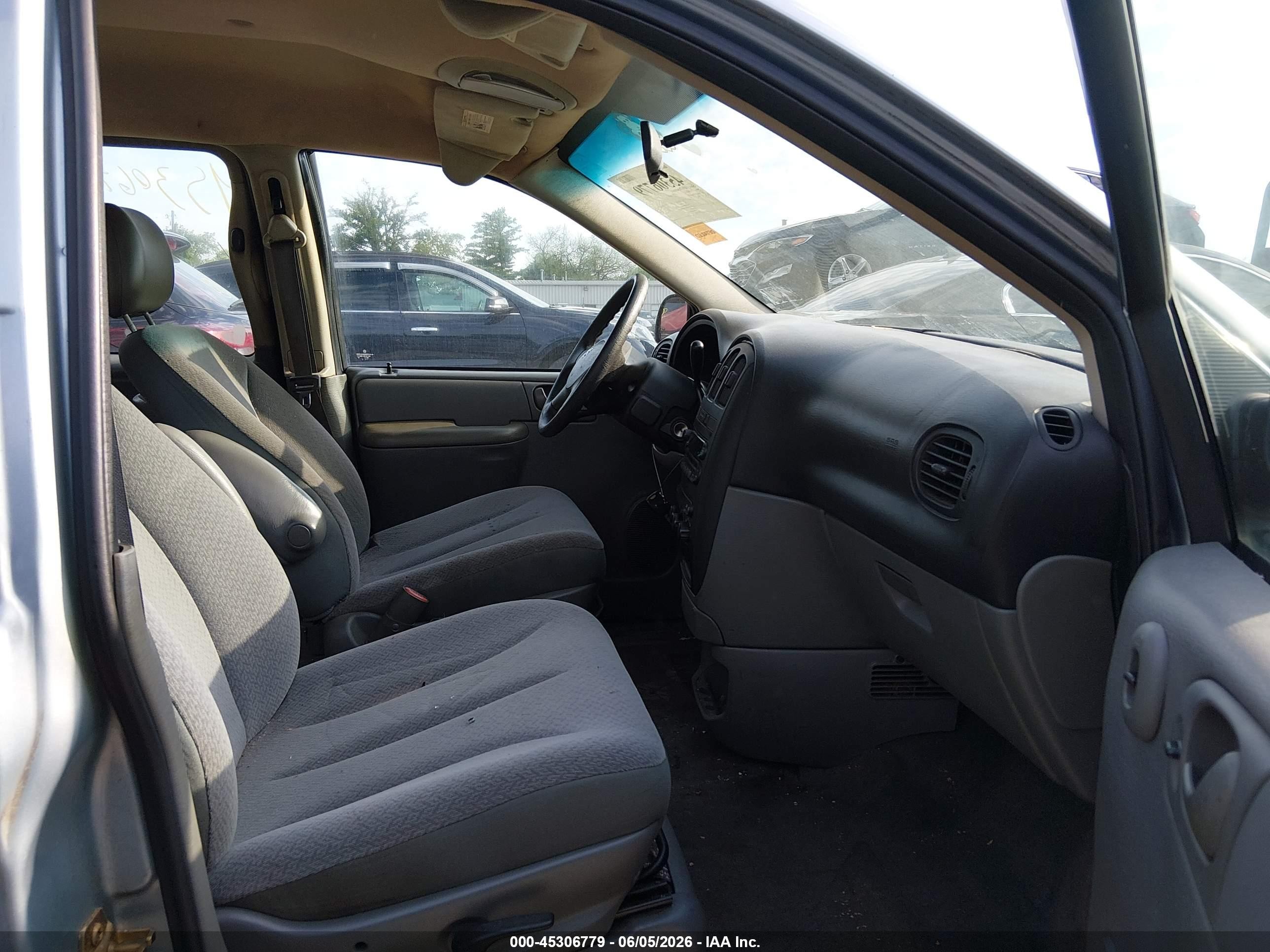 2006 Dodge Caravan Se Light Blue vin: 1D4GP25R46B626552
