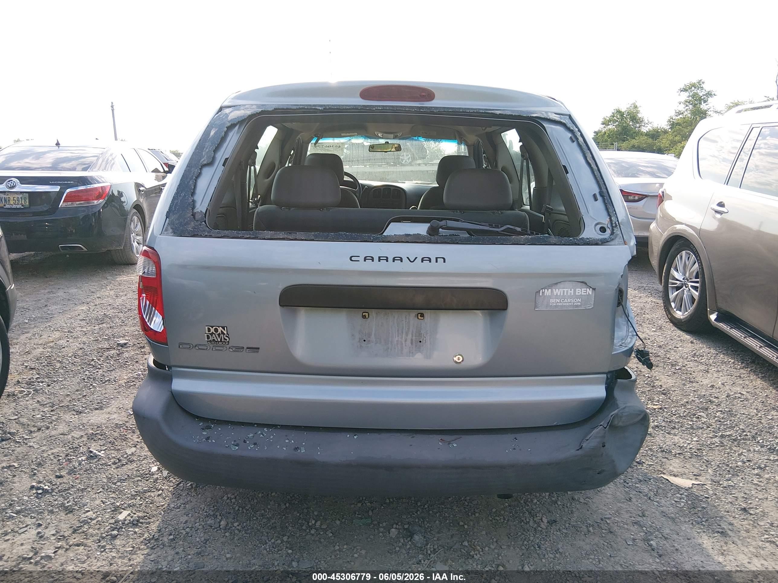 2006 Dodge Caravan Se Light Blue vin: 1D4GP25R46B626552