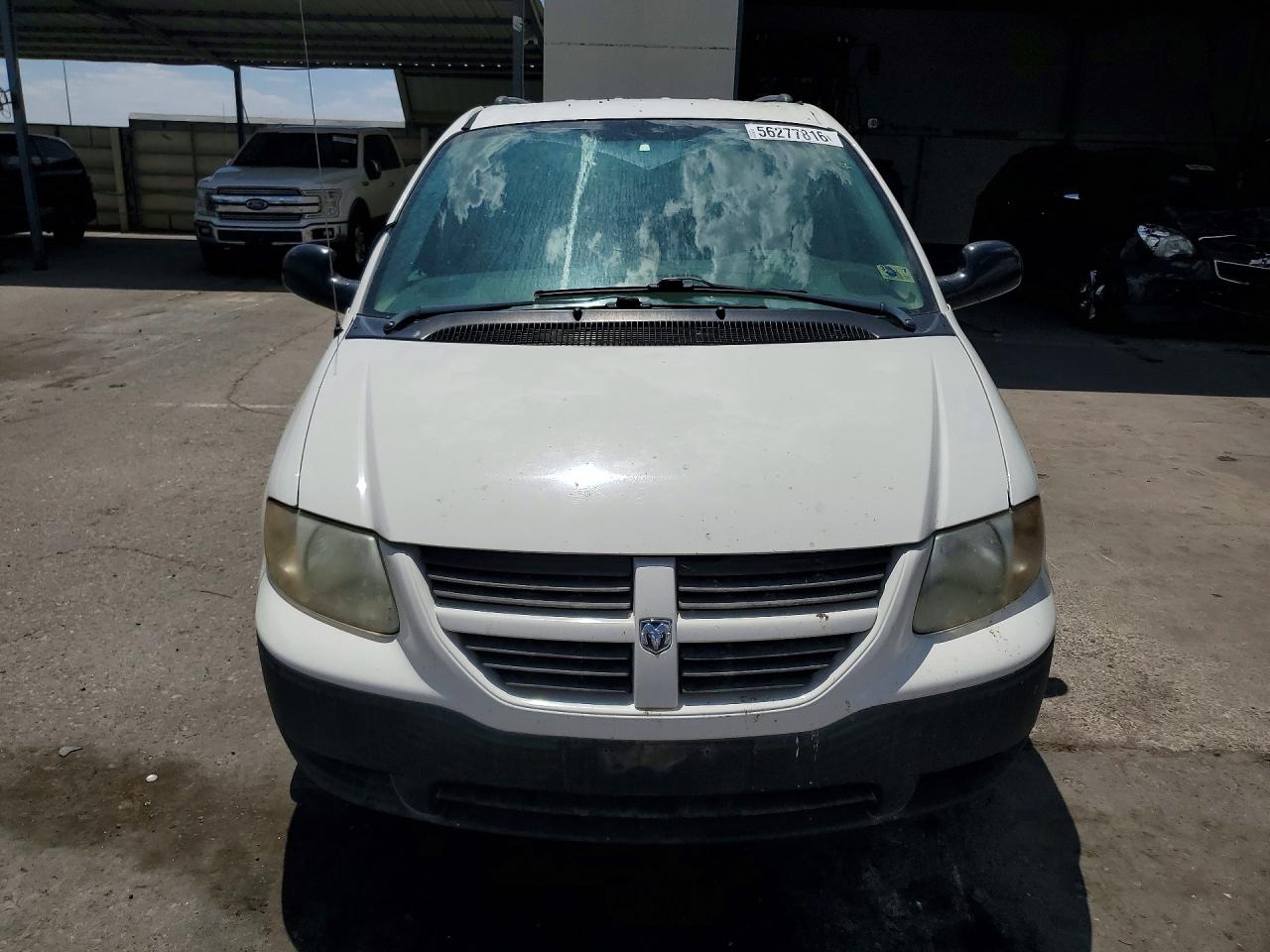 2005 Dodge Caravan Se White vin: 1D4GP25R55B378679
