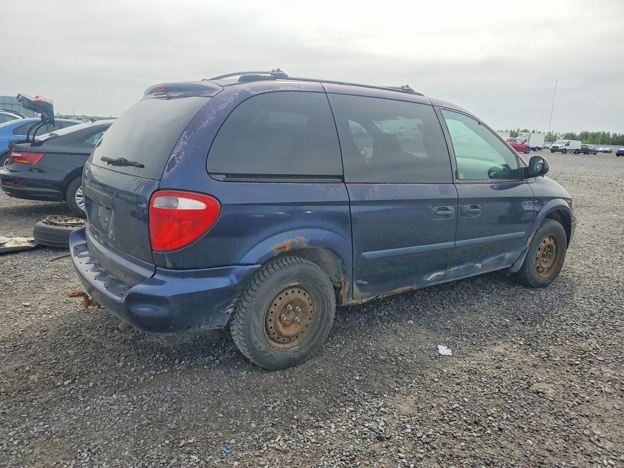 2005 Dodge Caravan Se Blue vin: 1D4GP25R65B148858