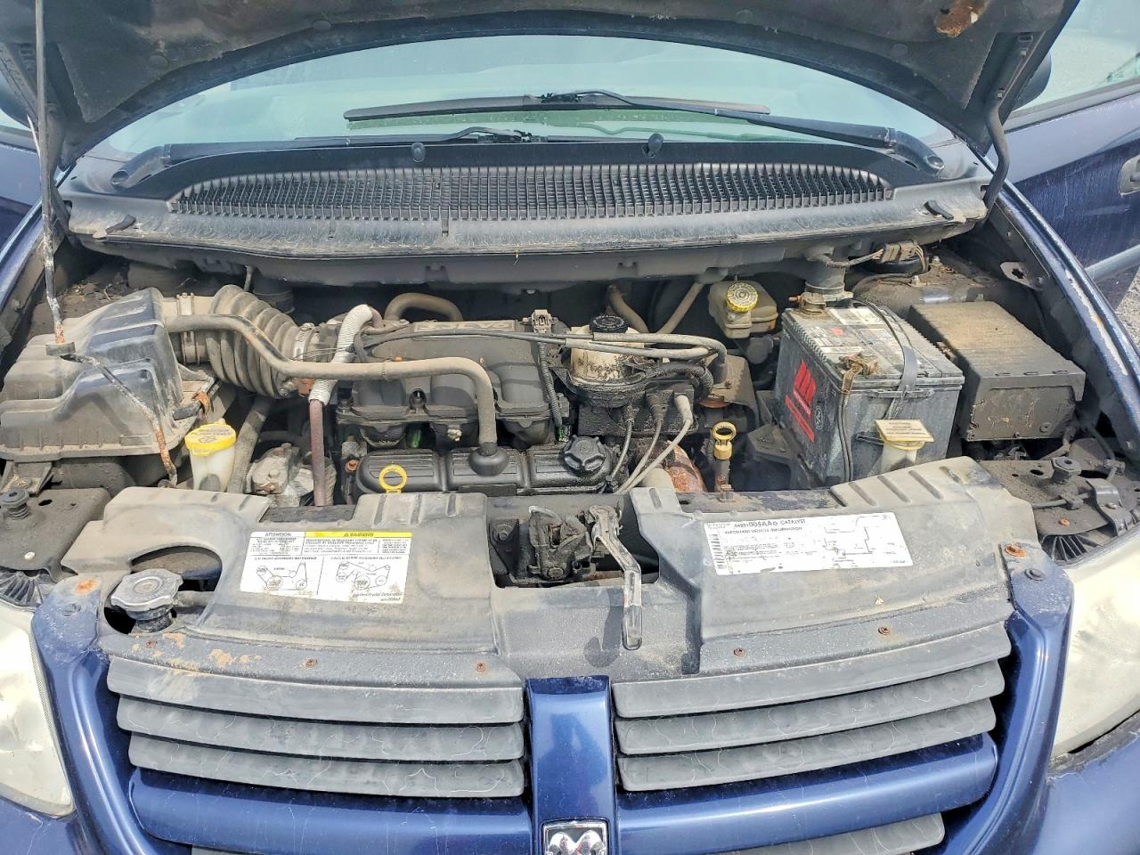 2005 Dodge Caravan Se Blue vin: 1D4GP25R65B148858