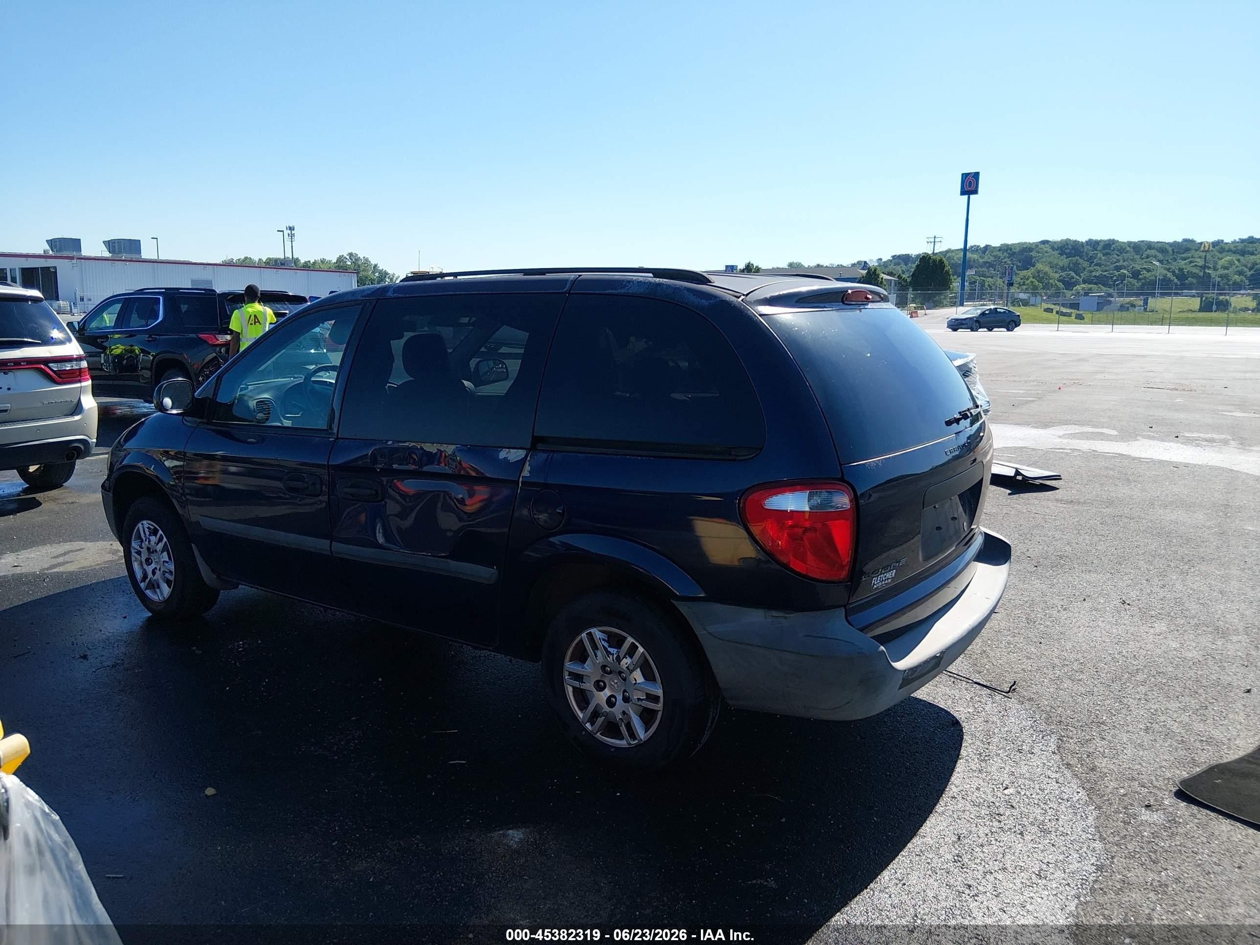 2006 Dodge Caravan Se Blue vin: 1D4GP25R96B620262