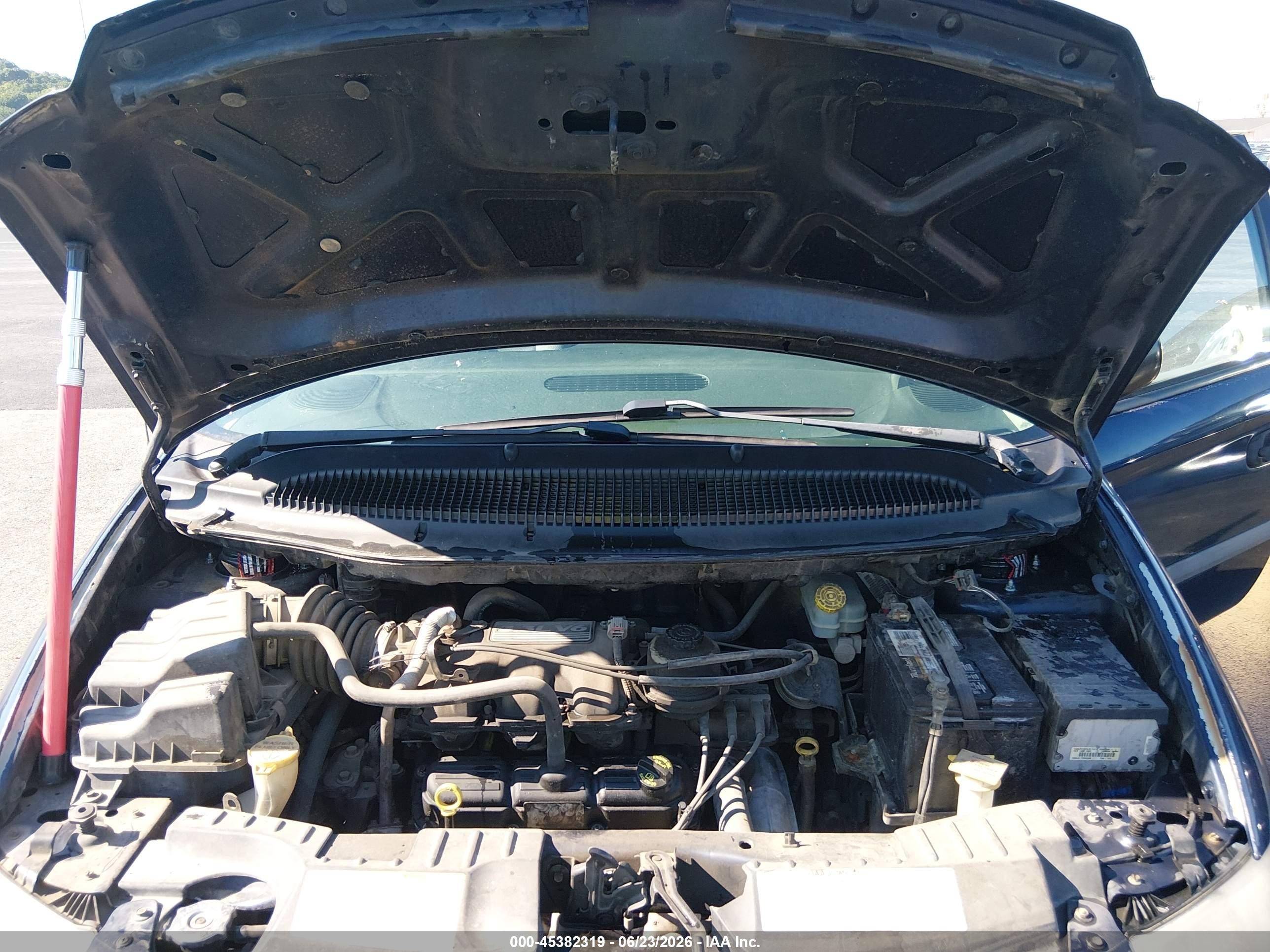 2006 Dodge Caravan Se Blue vin: 1D4GP25R96B620262