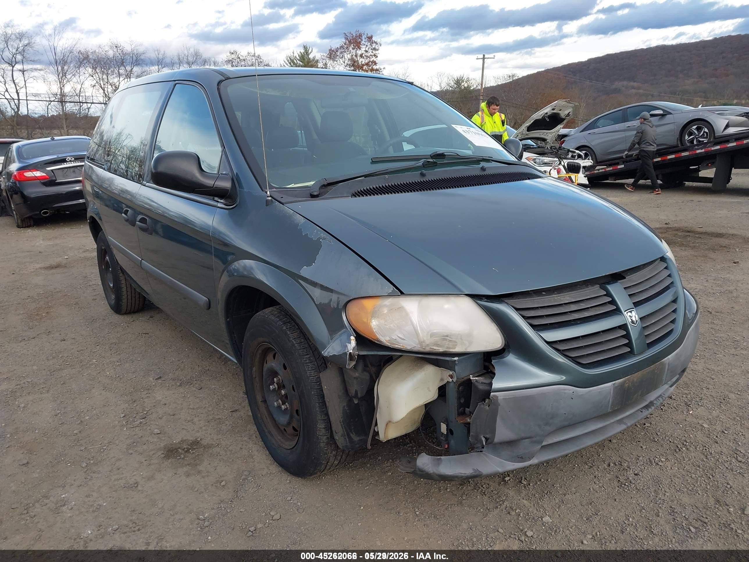 2006 Dodge Caravan Se Зеленый vin: 1D4GP25R96B668960