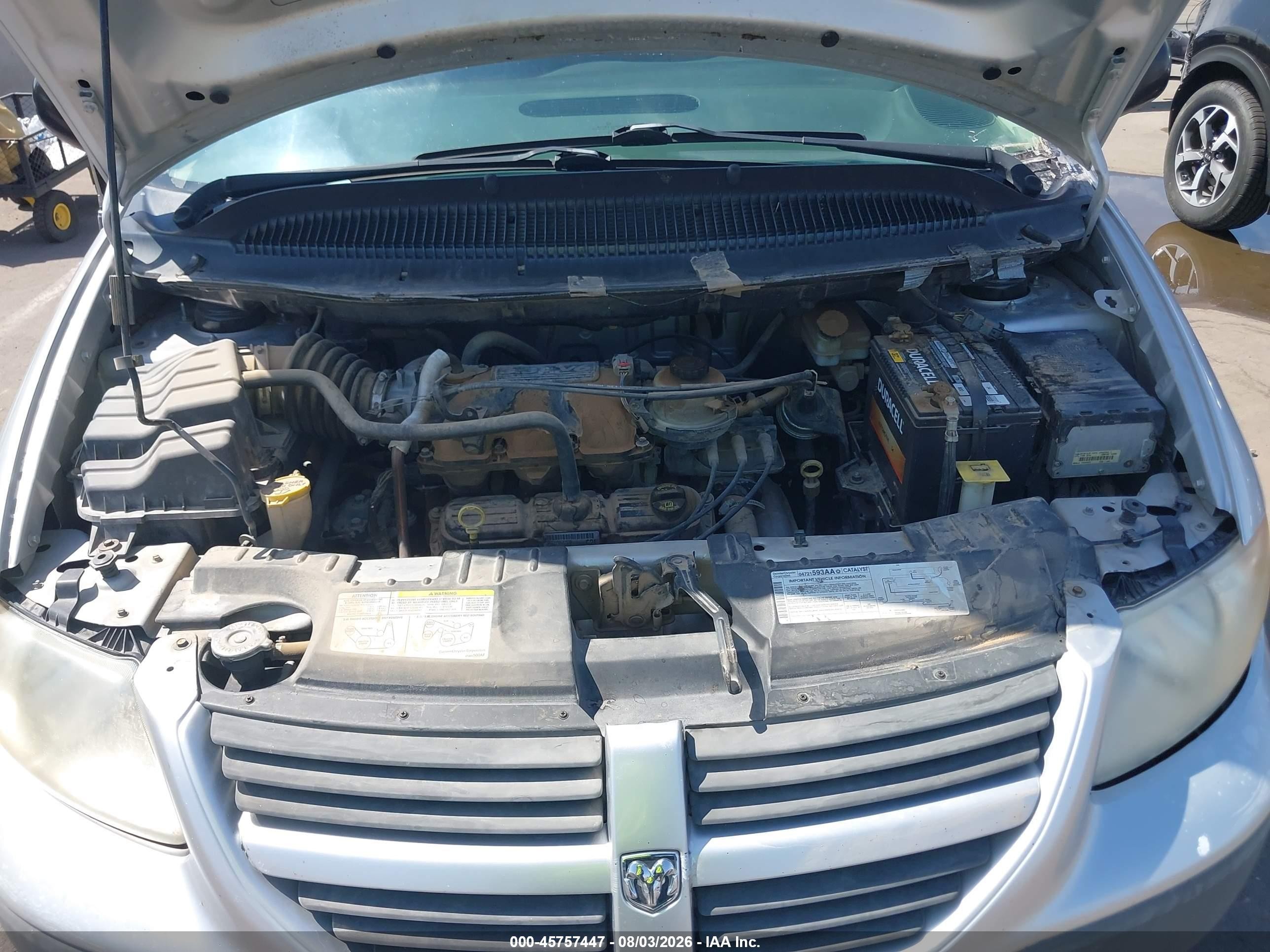 2006 Dodge Caravan Se Silver vin: 1D4GP25R96B741504