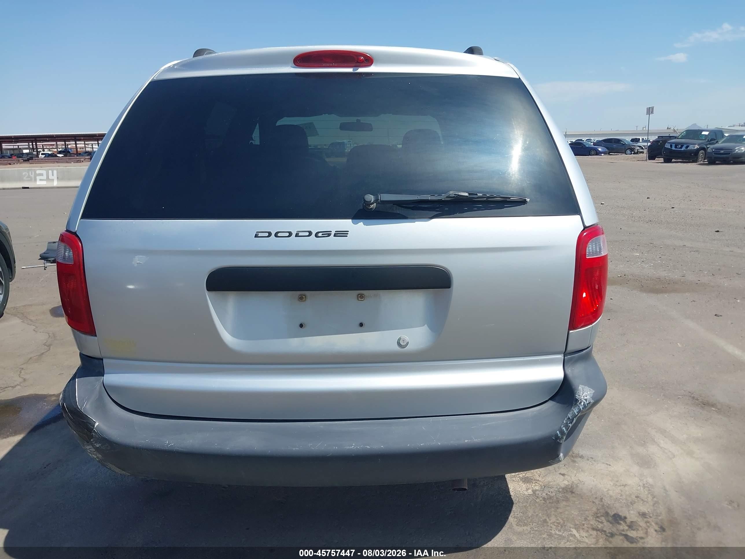 2006 Dodge Caravan Se Silver vin: 1D4GP25R96B741504