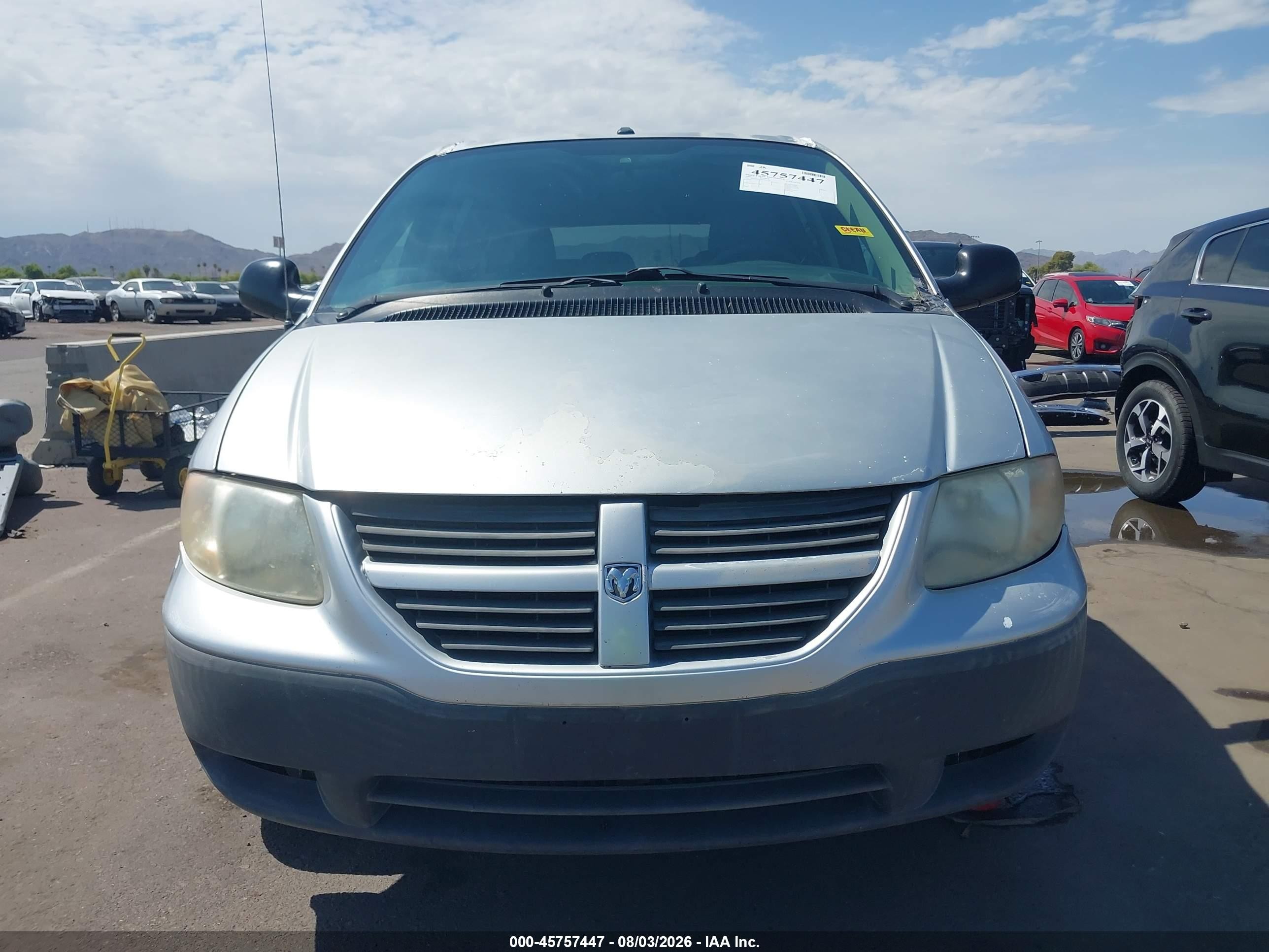 2006 Dodge Caravan Se Silver vin: 1D4GP25R96B741504