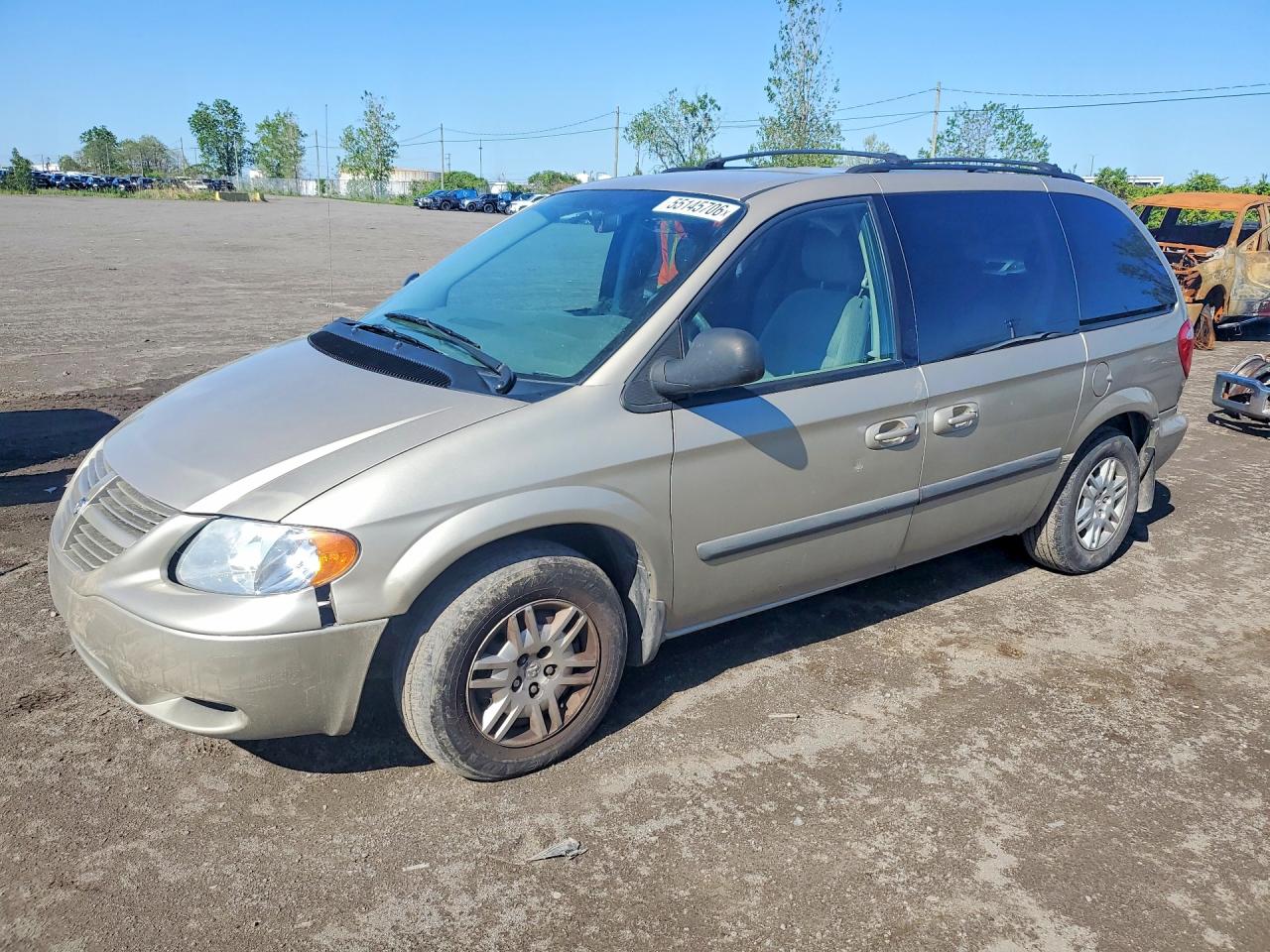 2007 Dodge Caravan Se Beige vin: 1D4GP25R97B142393